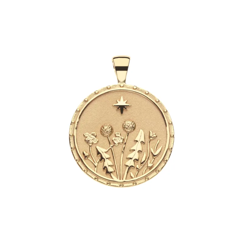 WANDERLUST Wildflowers JW Original Pendant Coin sold by Jane Win
