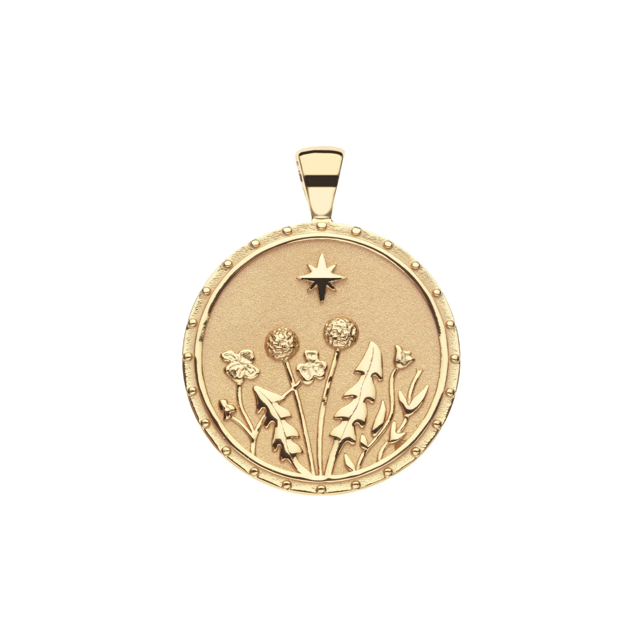 WANDERLUST Wildflowers JW Original Pendant Coin sold by Jane Win
