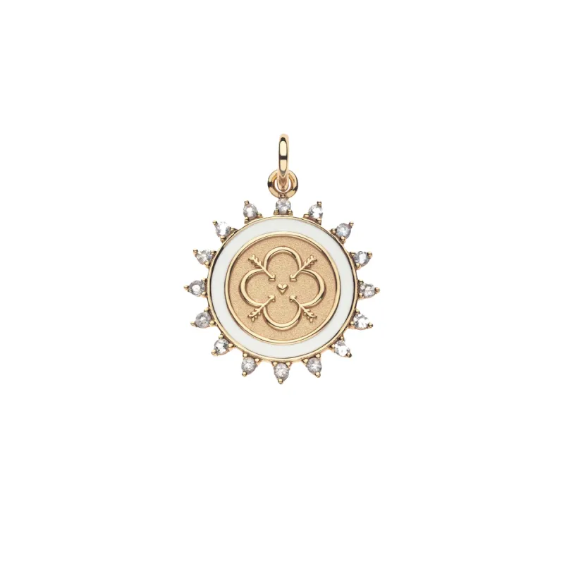 LOVE Petite Embellished Coin sold by Jane Win