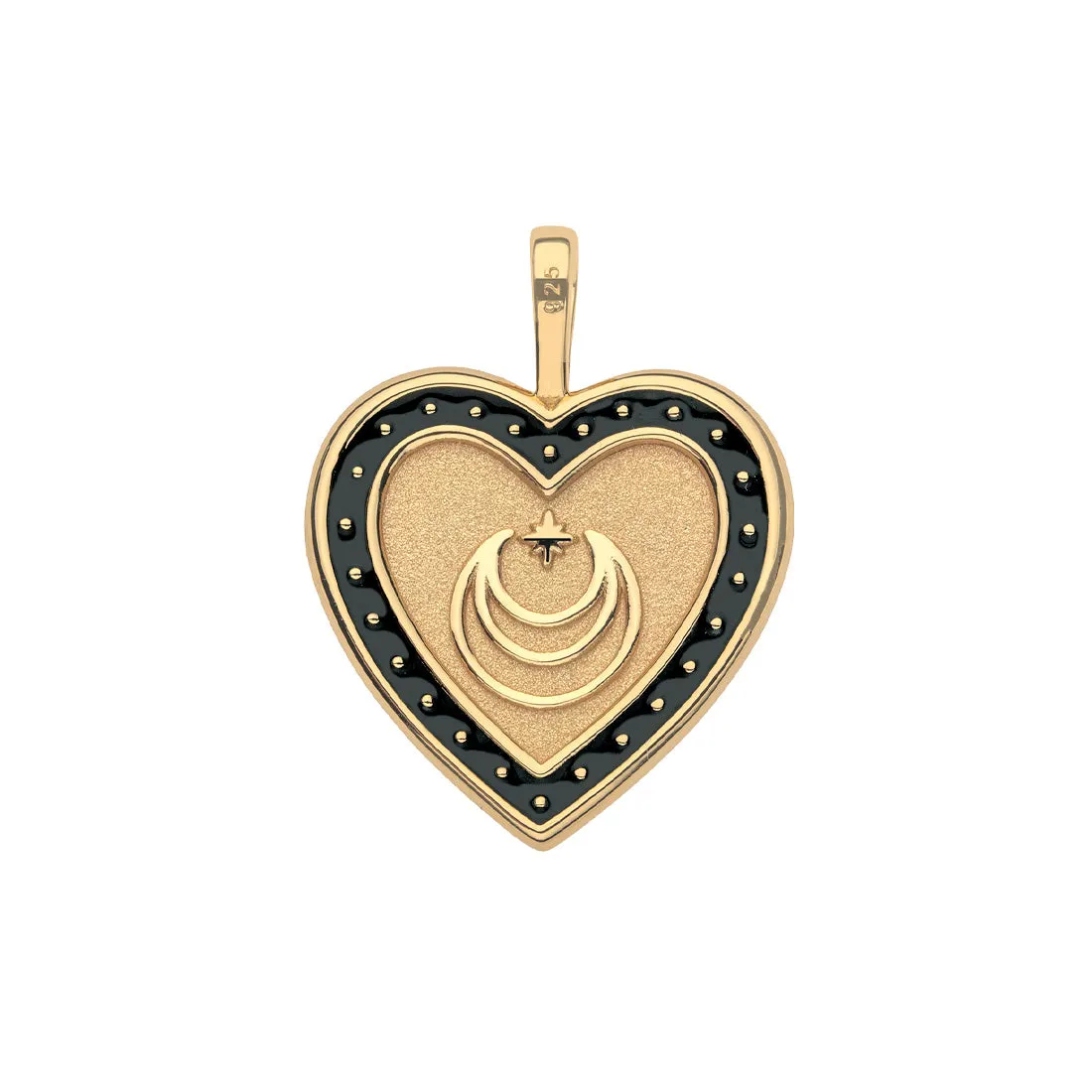 PROTECT Evil Eye Enamel Heart Pendant in Black sold by Jane Win product image thumbnail 2
