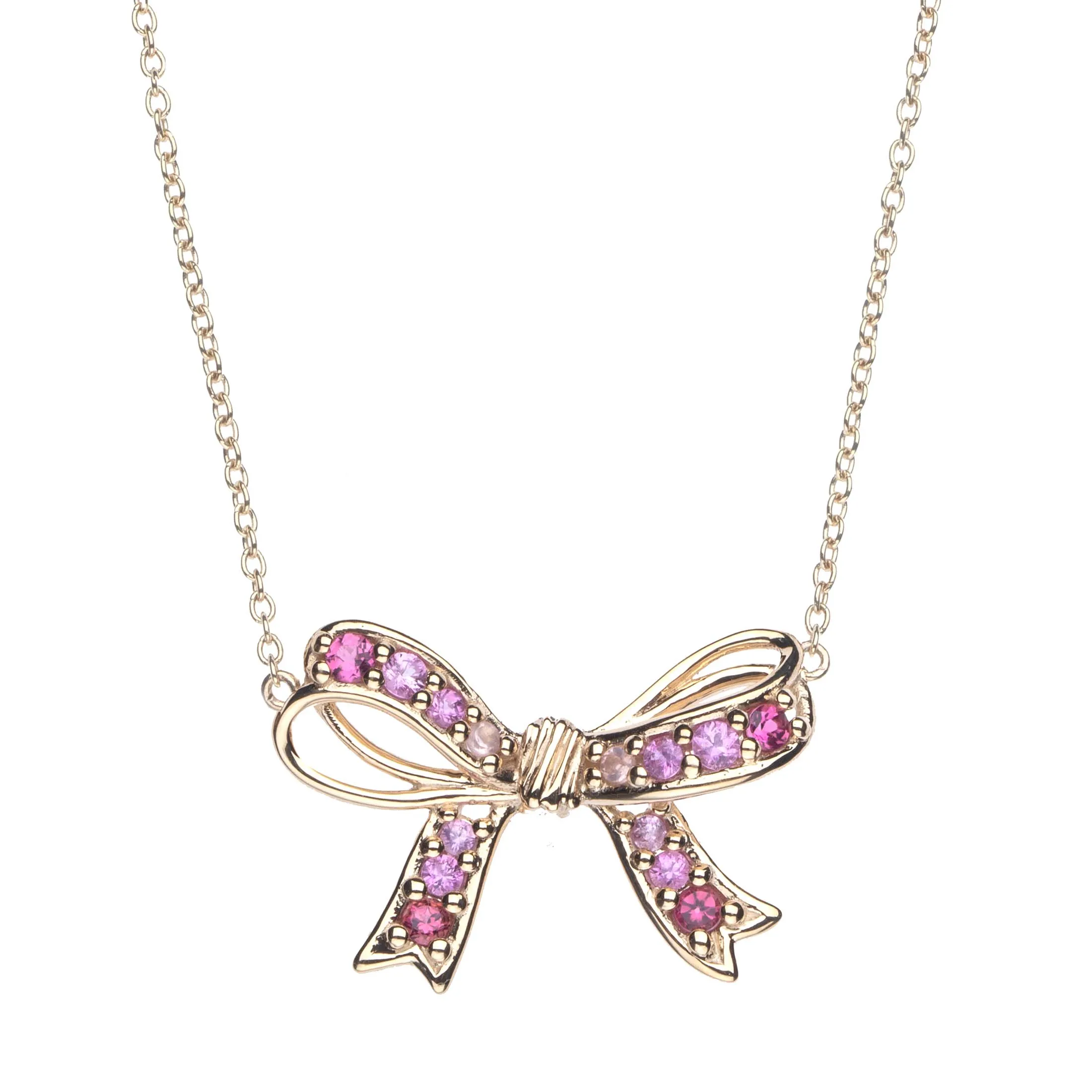 FOREVER Forget Me Not Bow Pendant in Solid Gold sold by Jane Win