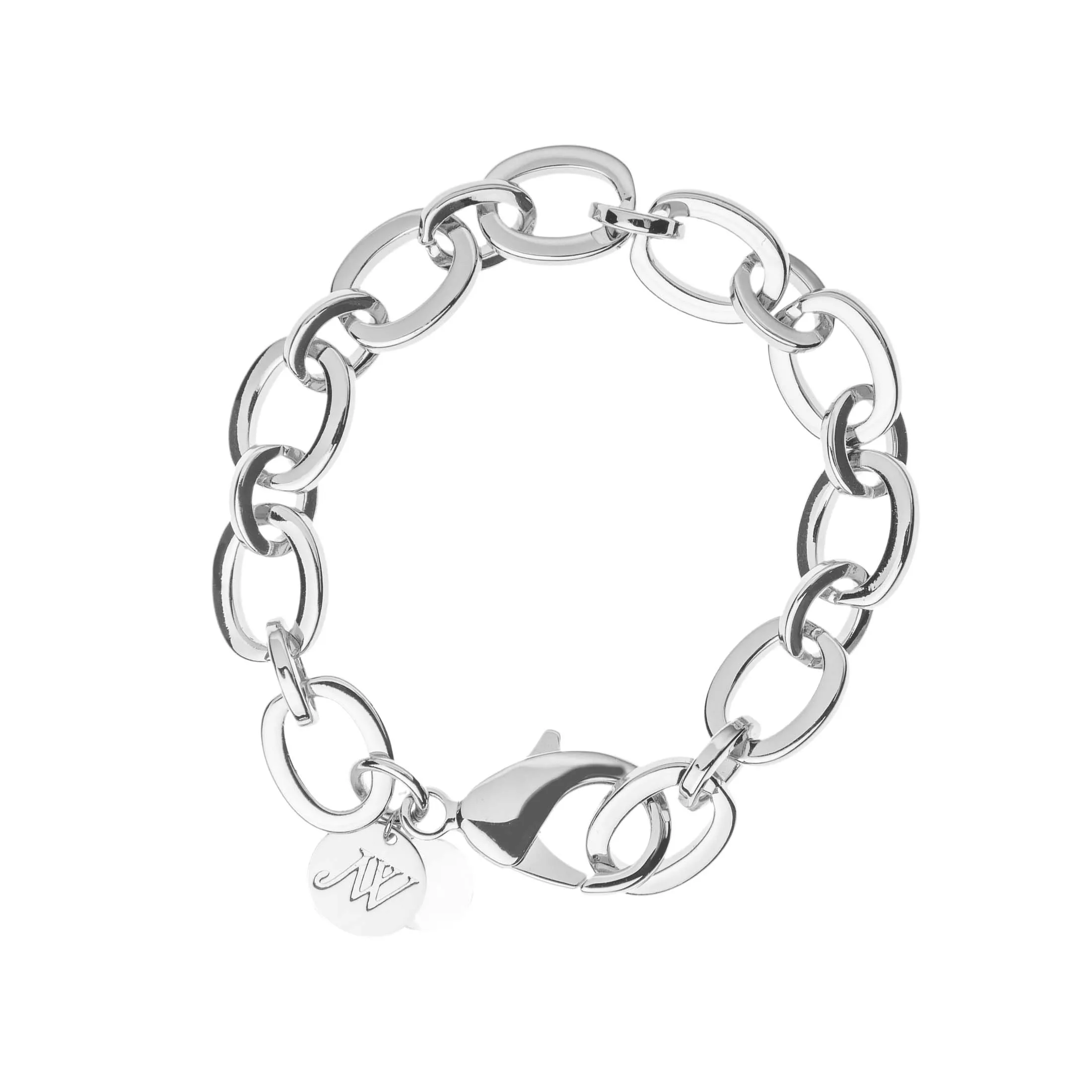 Chunky Link Chain Bracelet in Silver sold by Jane Win