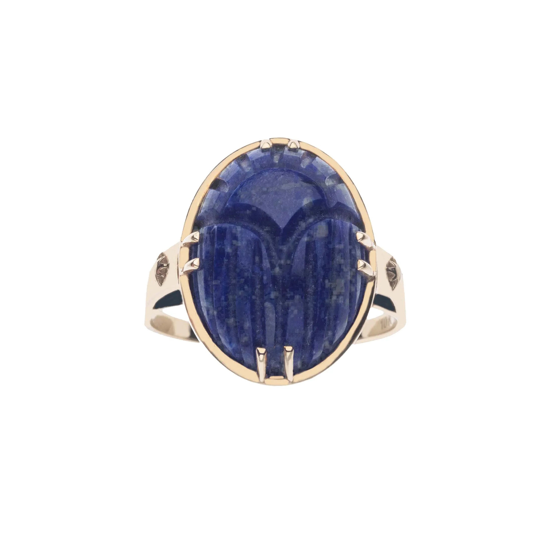 PROTECT Lapis Scarab Ring in 10k Gold sold by Jane Win