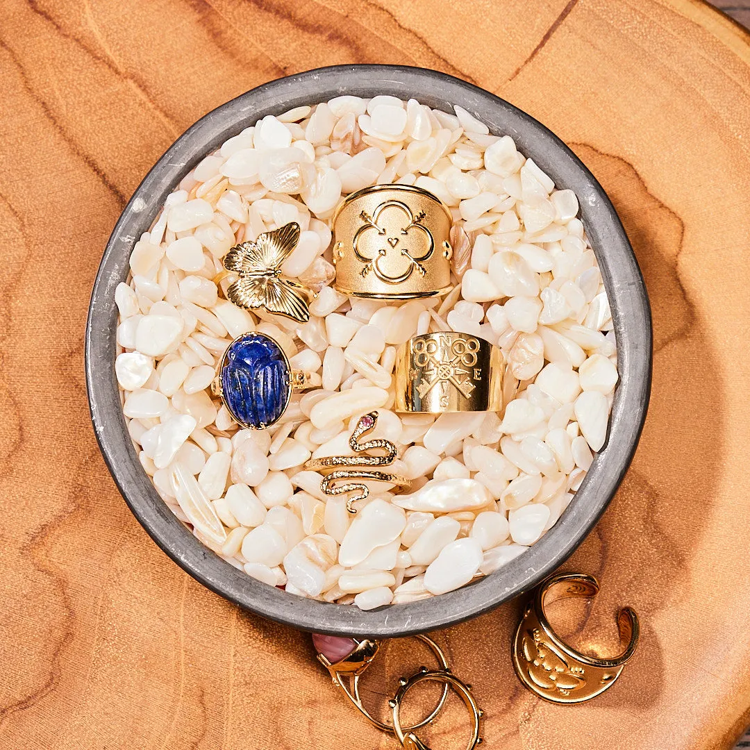 PROTECT Lapis Scarab Ring in 10k Gold sold by Jane Win product image thumbnail 3