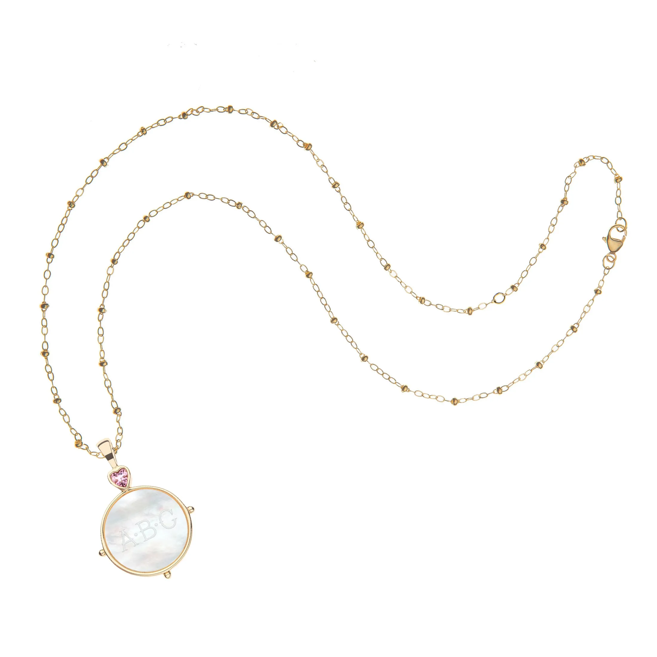 Forever Mother of Pearl Engravable Pendant sold by Jane Win product image thumbnail 4