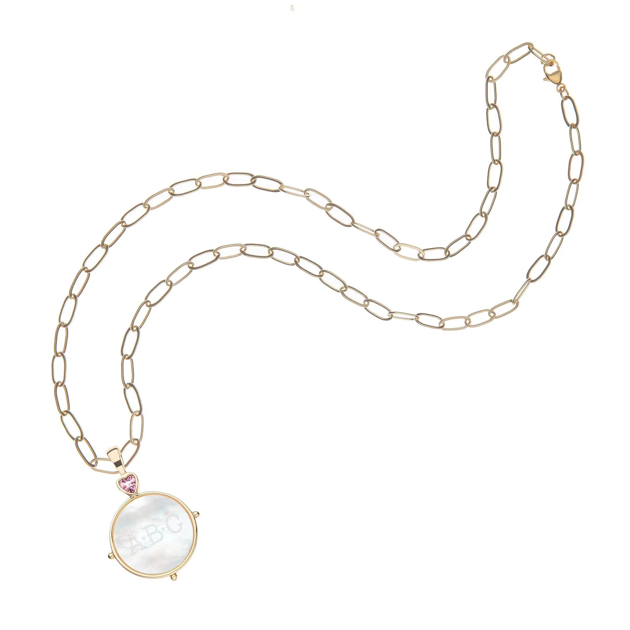 Forever Mother of Pearl Engravable Pendant sold by Jane Win product image thumbnail 5