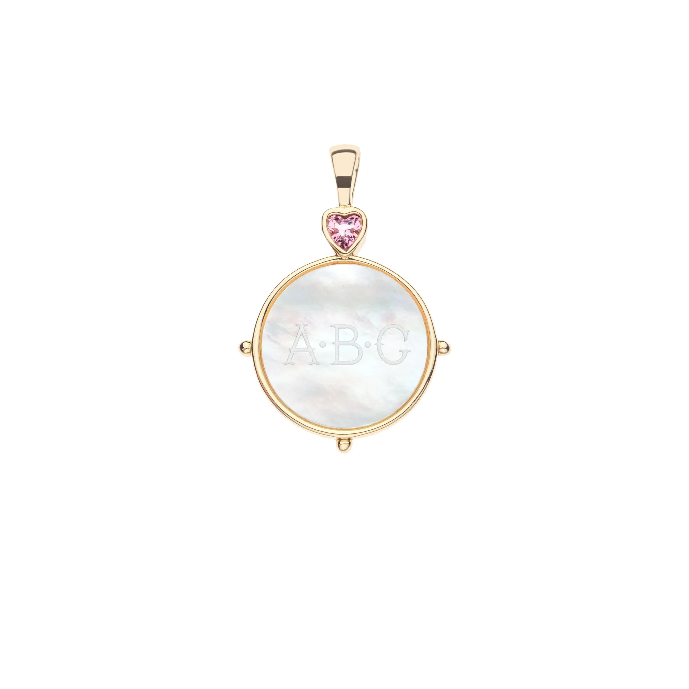 Forever Mother of Pearl Engravable Pendant sold by Jane Win