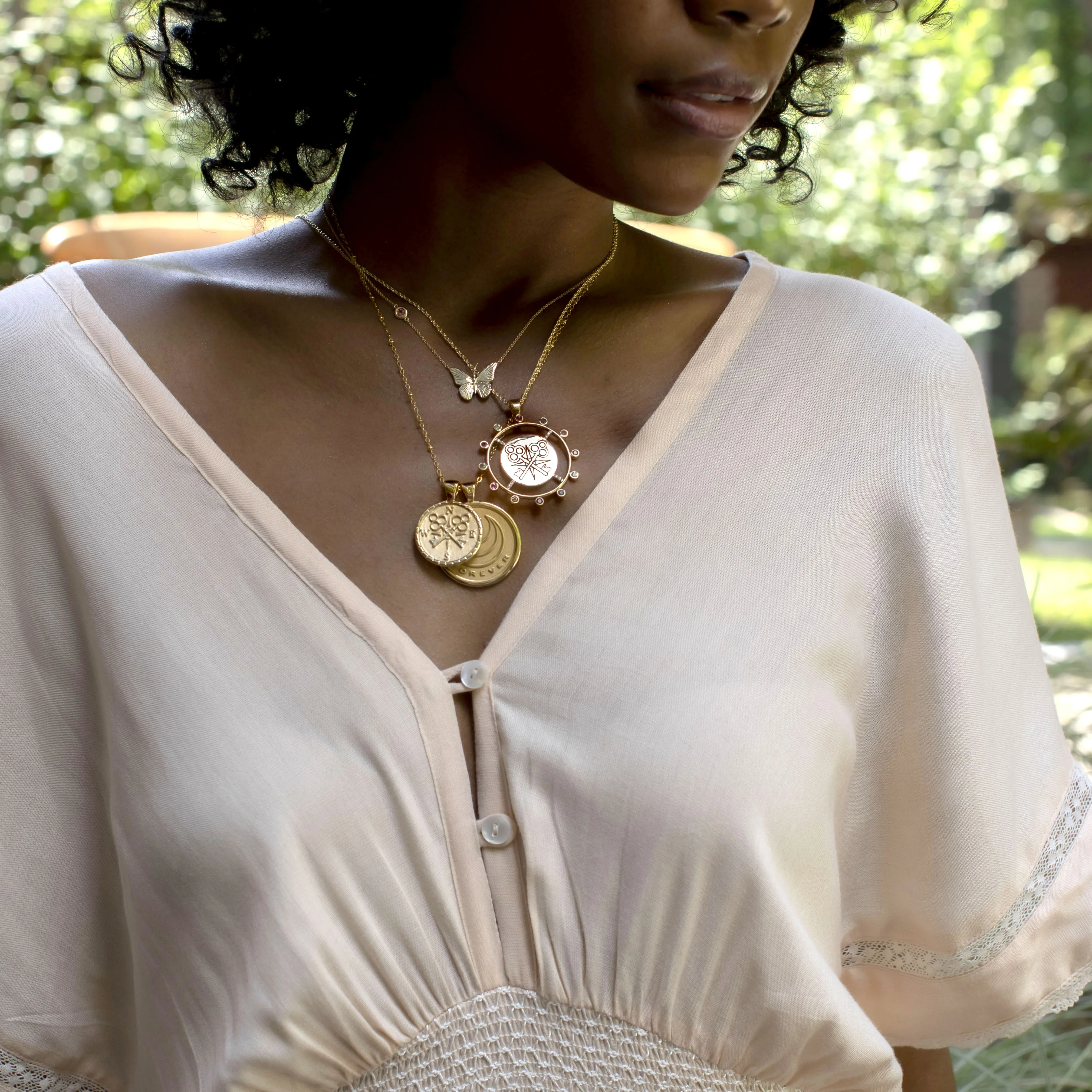 FOREVER JW Small Pendant Coin sold by Jane Win product image thumbnail 4