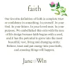 FAITH JW Small Pendant Coin in Silver sold by Jane Win
