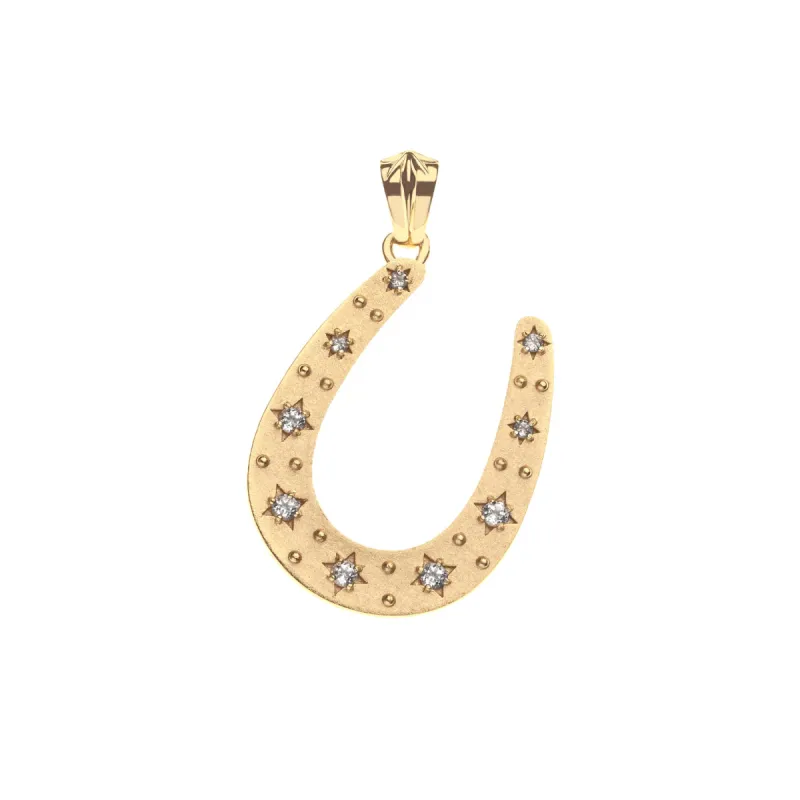 LUCKY Starry Horseshoe Pendant sold by Jane Win