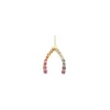 LUCKY Rainbow Mini Wishbone Pendant in 10k sold by Jane Win