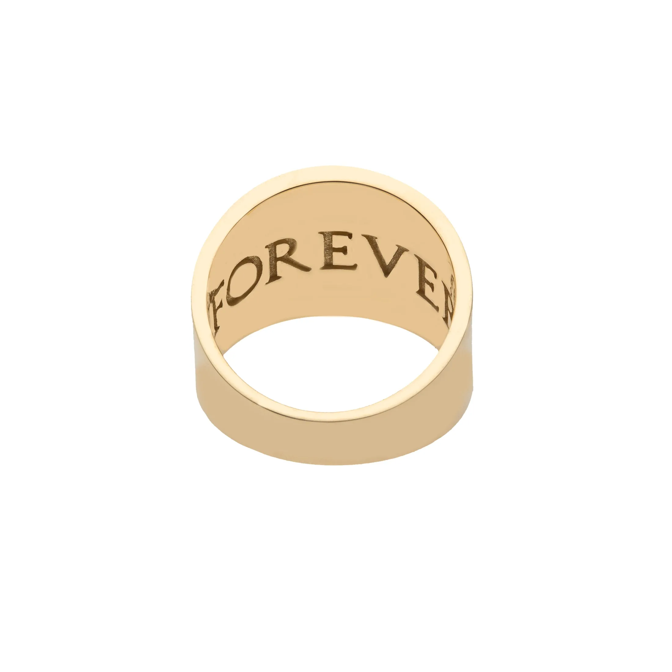 FOREVER Cigar Band Ring in 10k Gold sold by Jane Win product image thumbnail 3