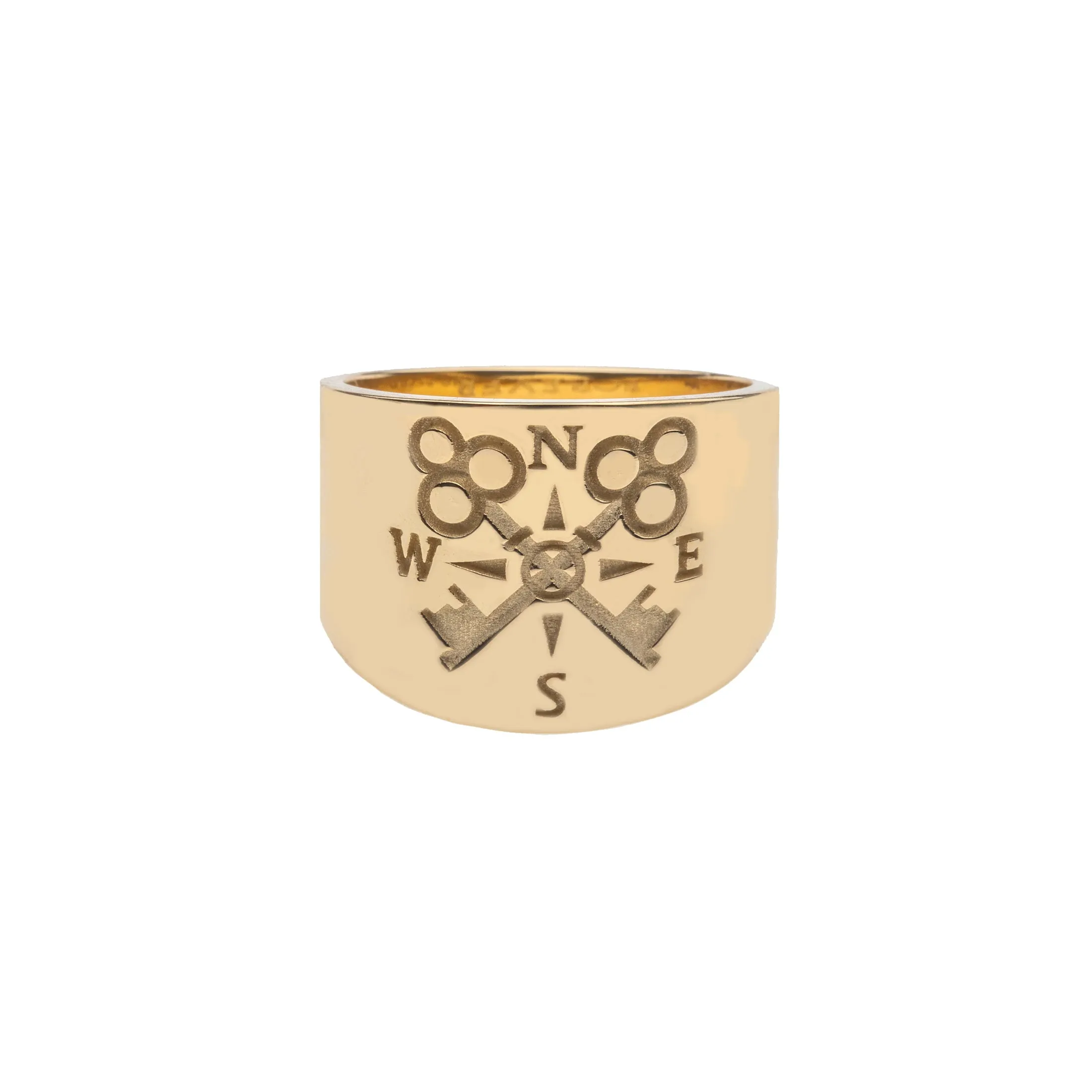 FOREVER Cigar Band Ring in 10k Gold sold by Jane Win