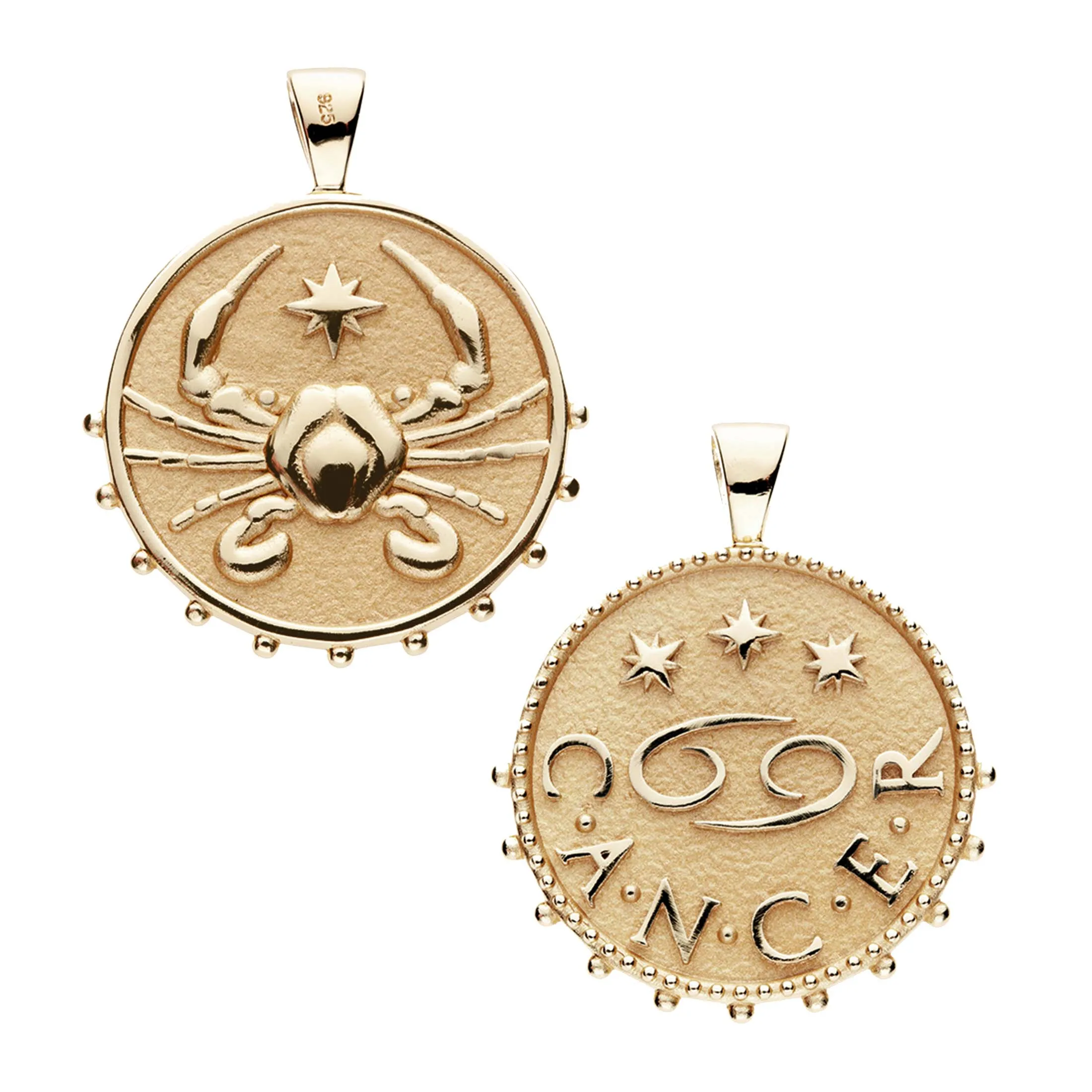 CANCER JW Zodiac Pendant Coin - Jun 21 - Jul 22 sold by Jane Win product image thumbnail 2