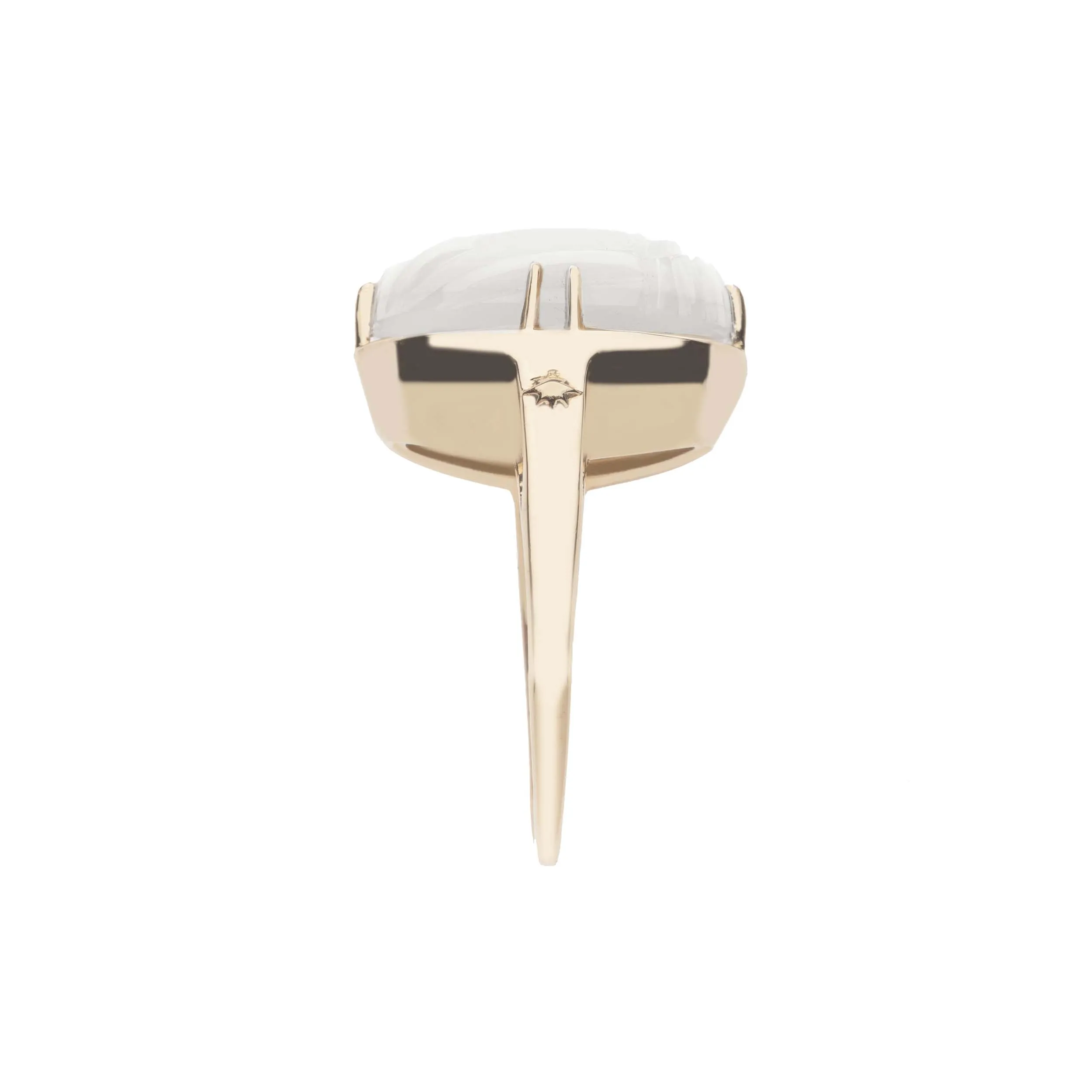 PROTECT Mother of Pearl Scarab Ring in 10k Gold sold by Jane Win product image thumbnail 4