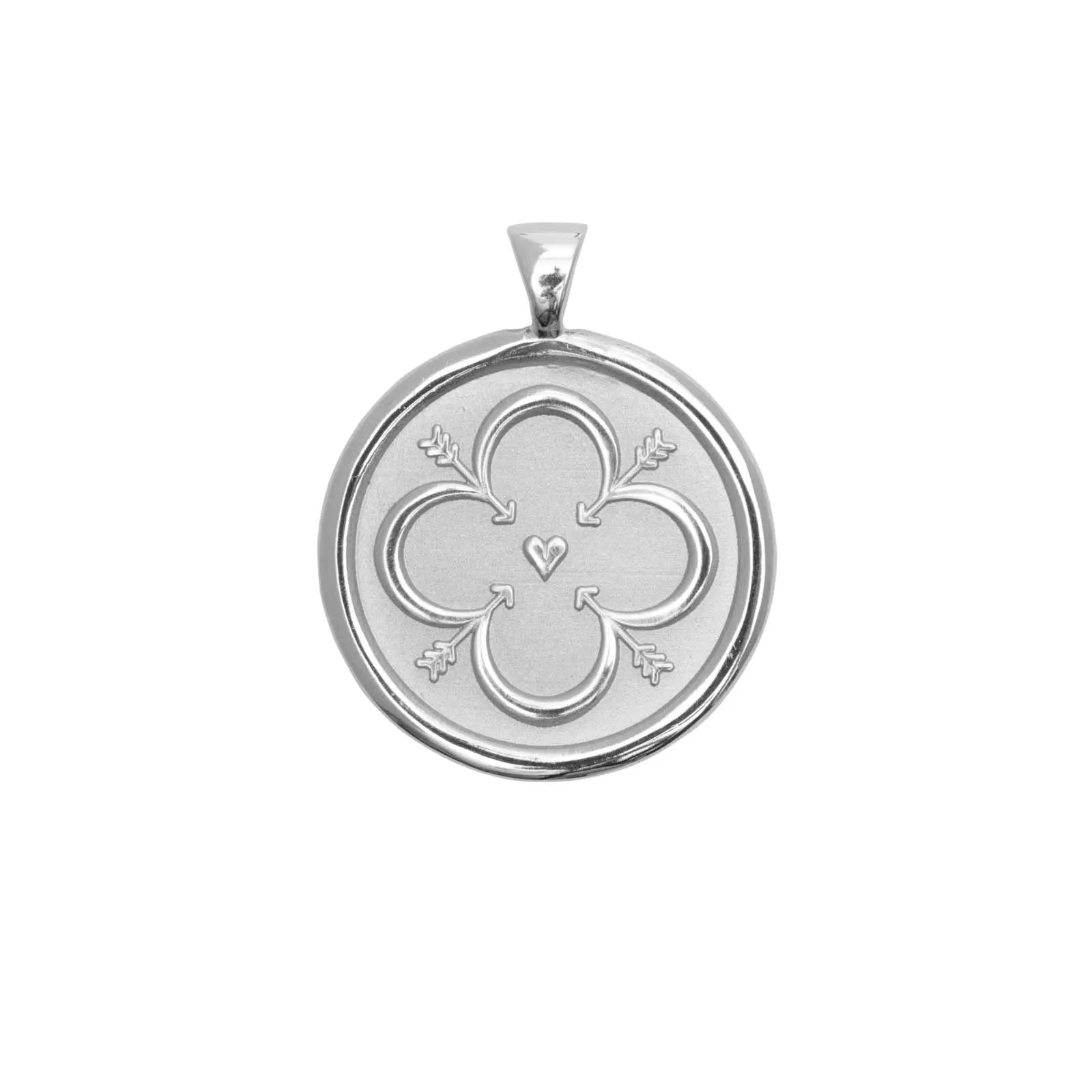 LOVE JW Original Pendant Coin in Silver sold by Jane Win