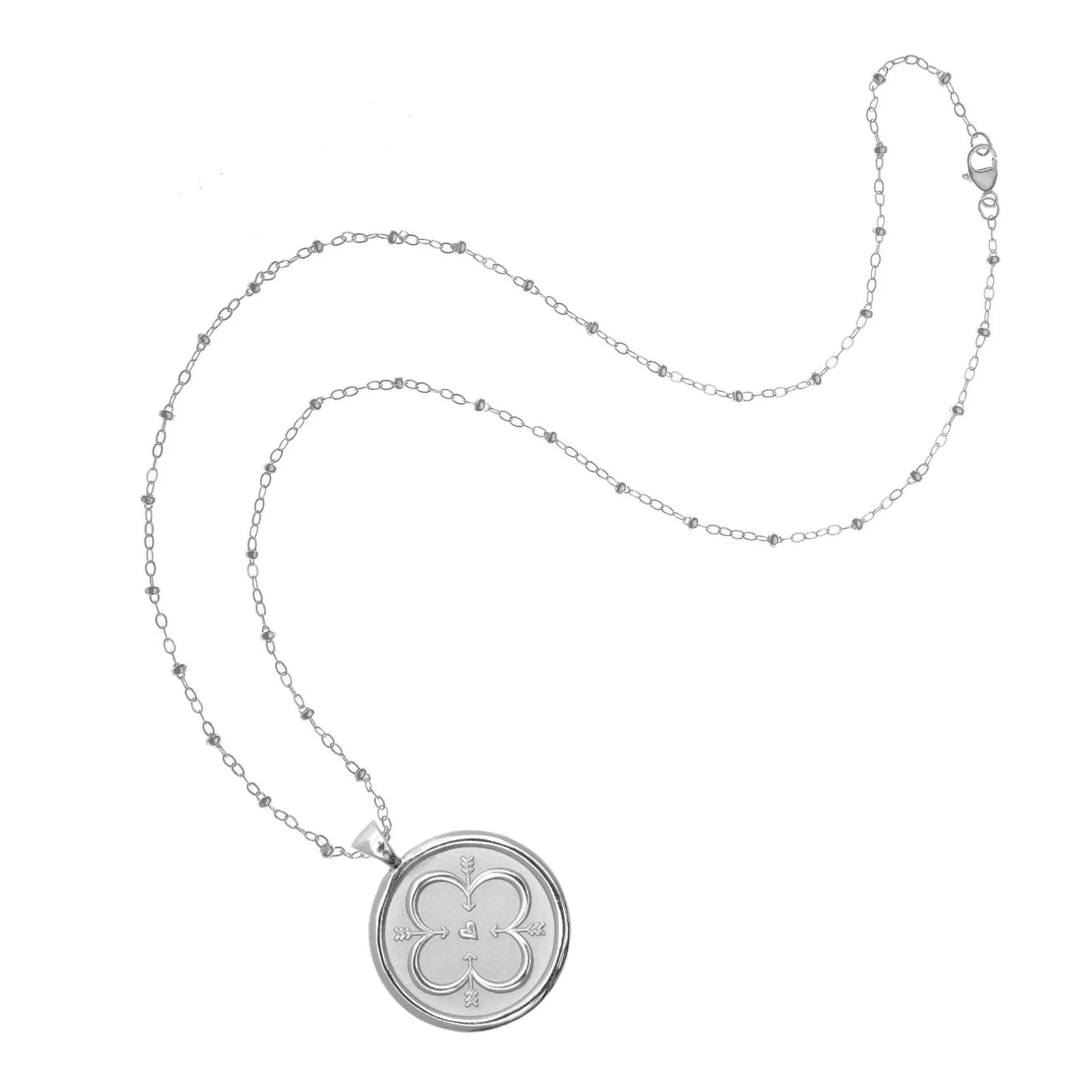 LOVE JW Original Pendant Coin in Silver sold by Jane Win product image thumbnail 5