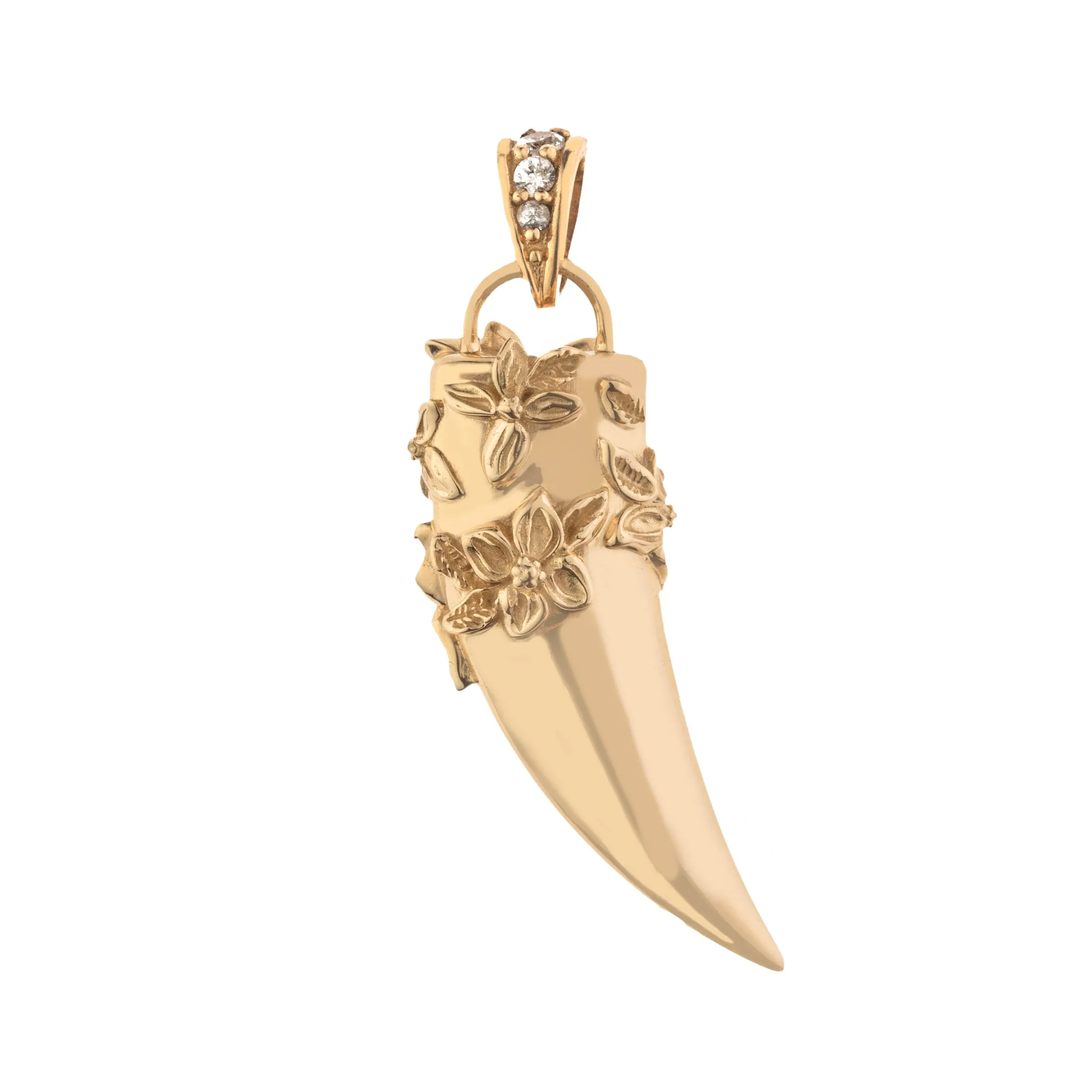 PROTECT 14k Dogwood Flowers Tusk Pendant sold by Jane Win product image thumbnail 4