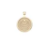 STRONG Rising Sun Small Embellished Pendant Coin in 14k SALE sold by Jane Win