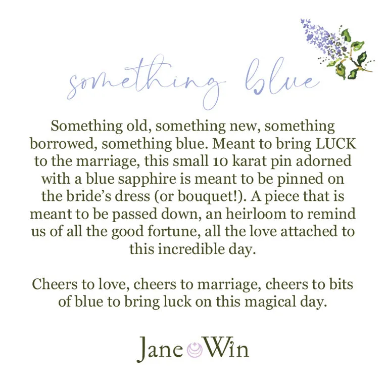 FOREVER Something Blue Pin in Solid Gold sold by Jane Win product image thumbnail 4