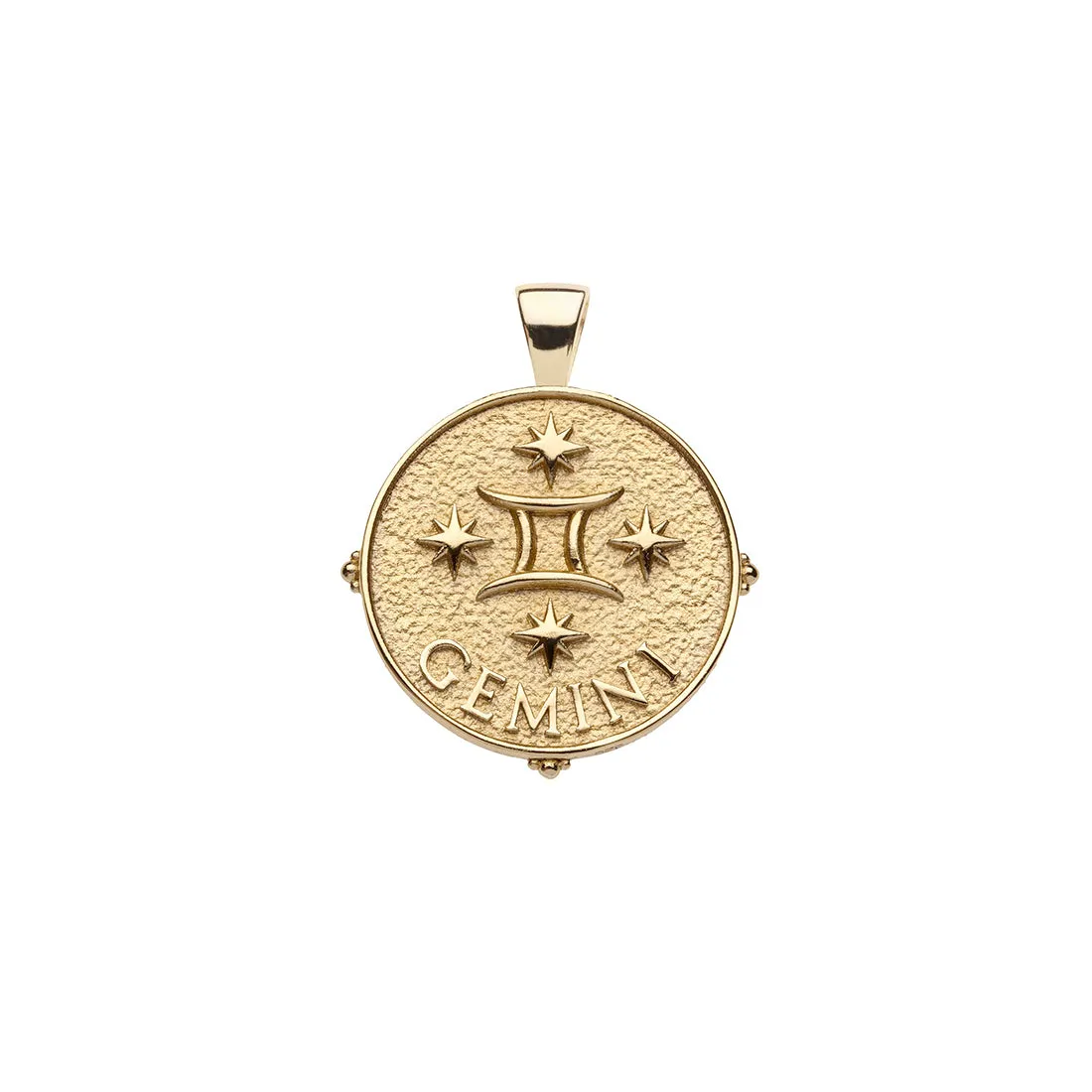 GEMINI JW Small Zodiac Pendant Coin - May 21 - Jun 20 sold by Jane Win product image thumbnail 2