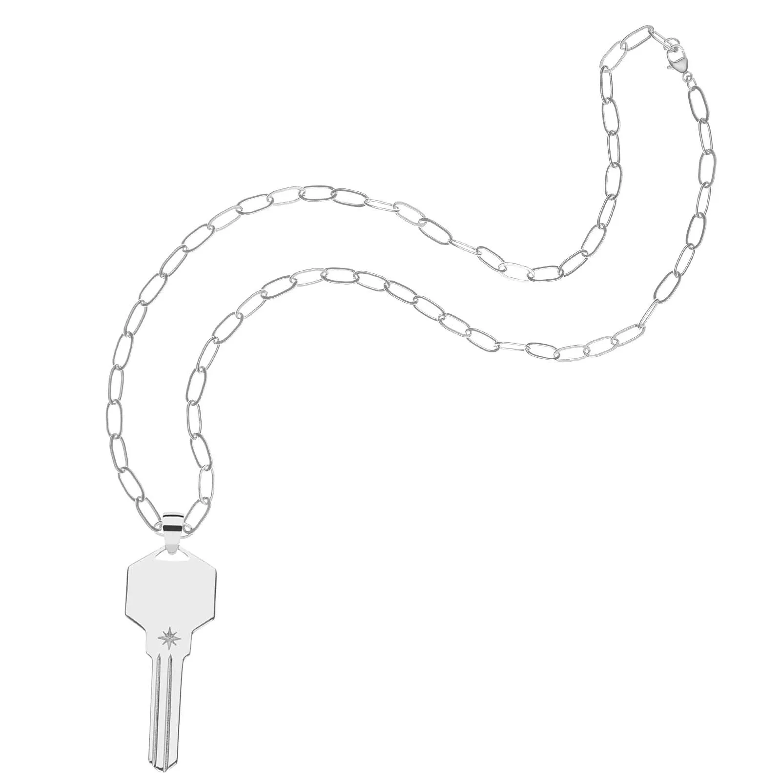 FOREVER Engravable Key Pendant in Silver sold by Jane Win product image thumbnail 4