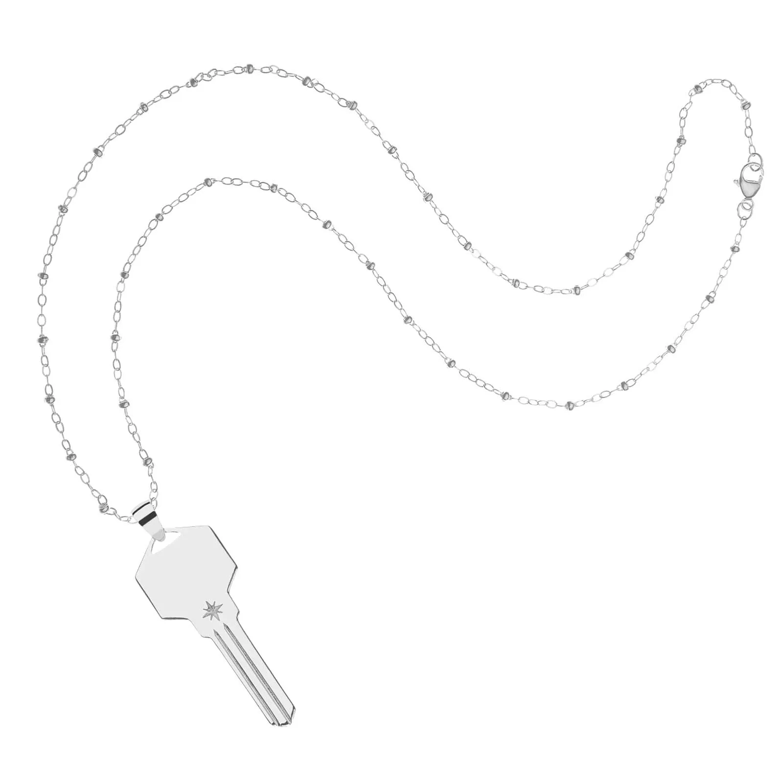 FOREVER Engravable Key Pendant in Silver sold by Jane Win product image thumbnail 3
