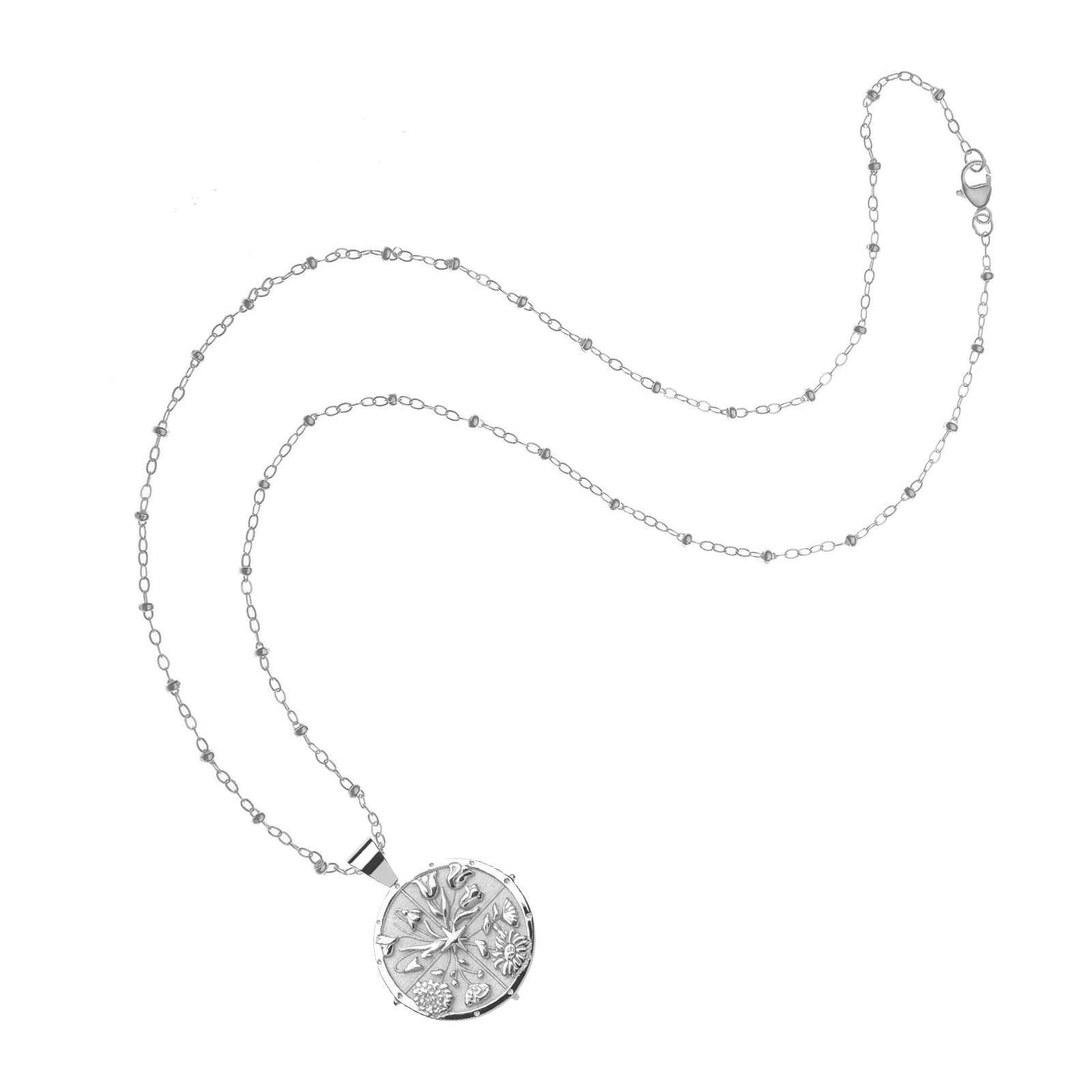 HOPE JW Small Pendant Coin in Silver sold by Jane Win product image thumbnail 5