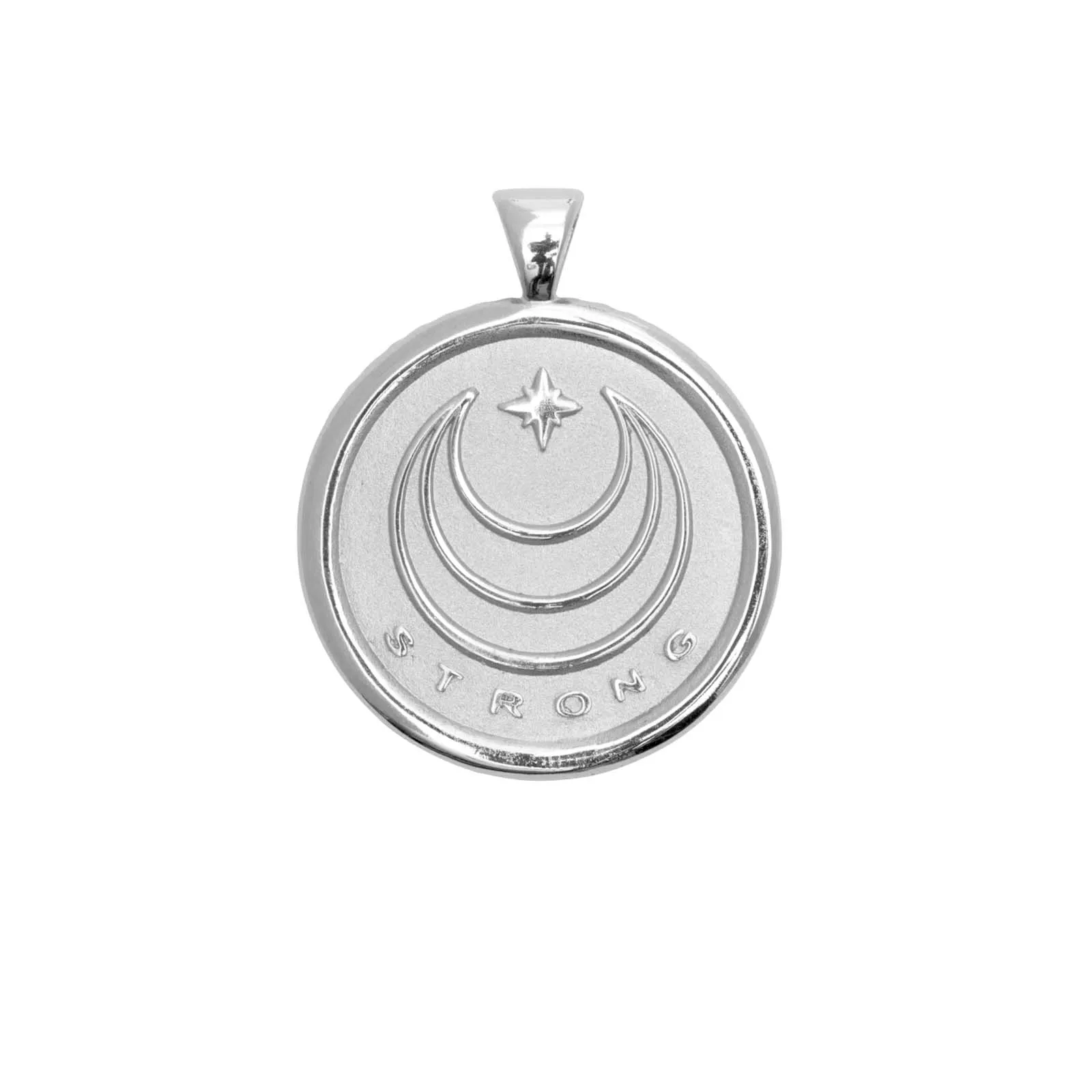 STRONG JW Original Pendant Coin in Silver sold by Jane Win product image thumbnail 2