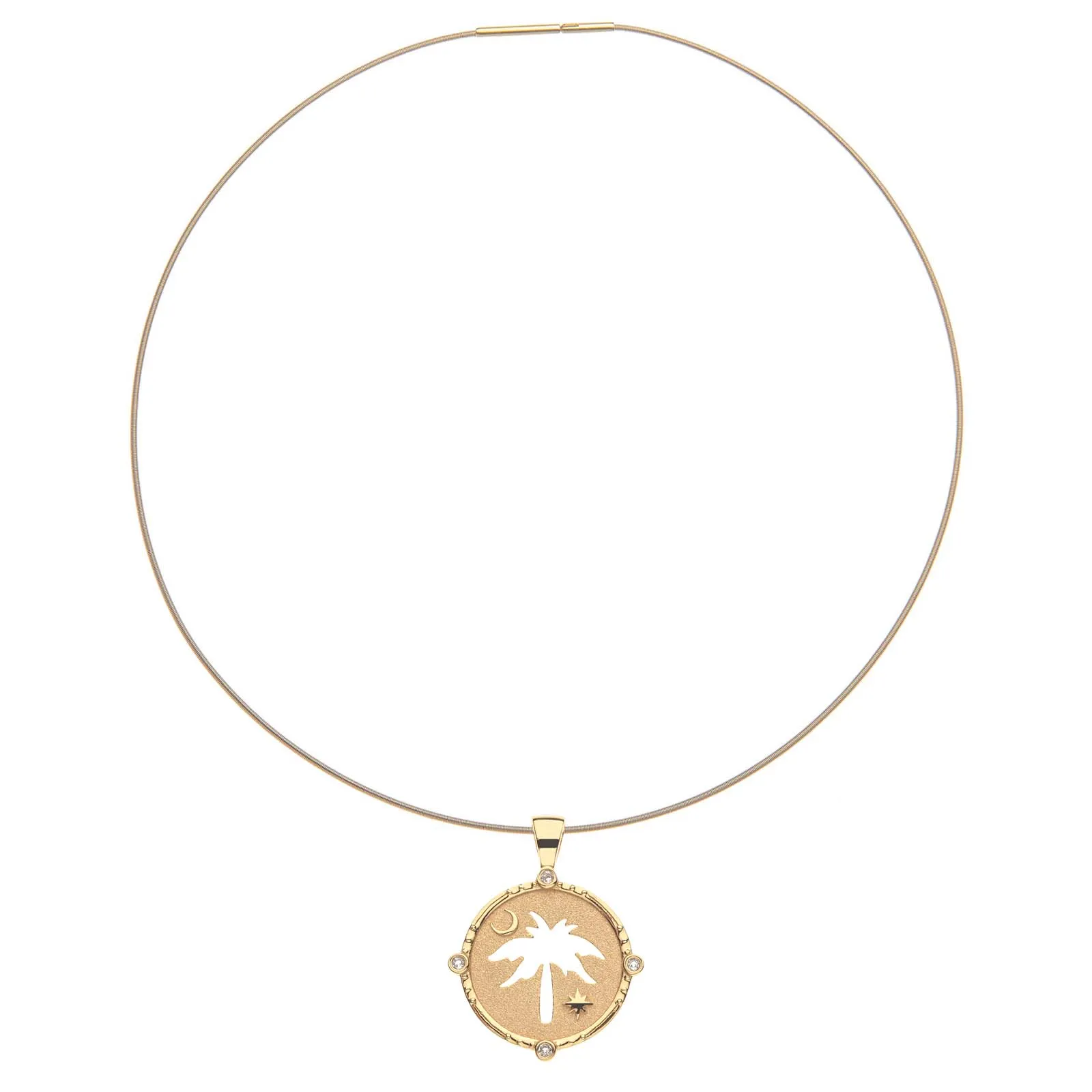 CHARLESTON JW Palmetto Cutout Pendant Coin sold by Jane Win product image thumbnail 4