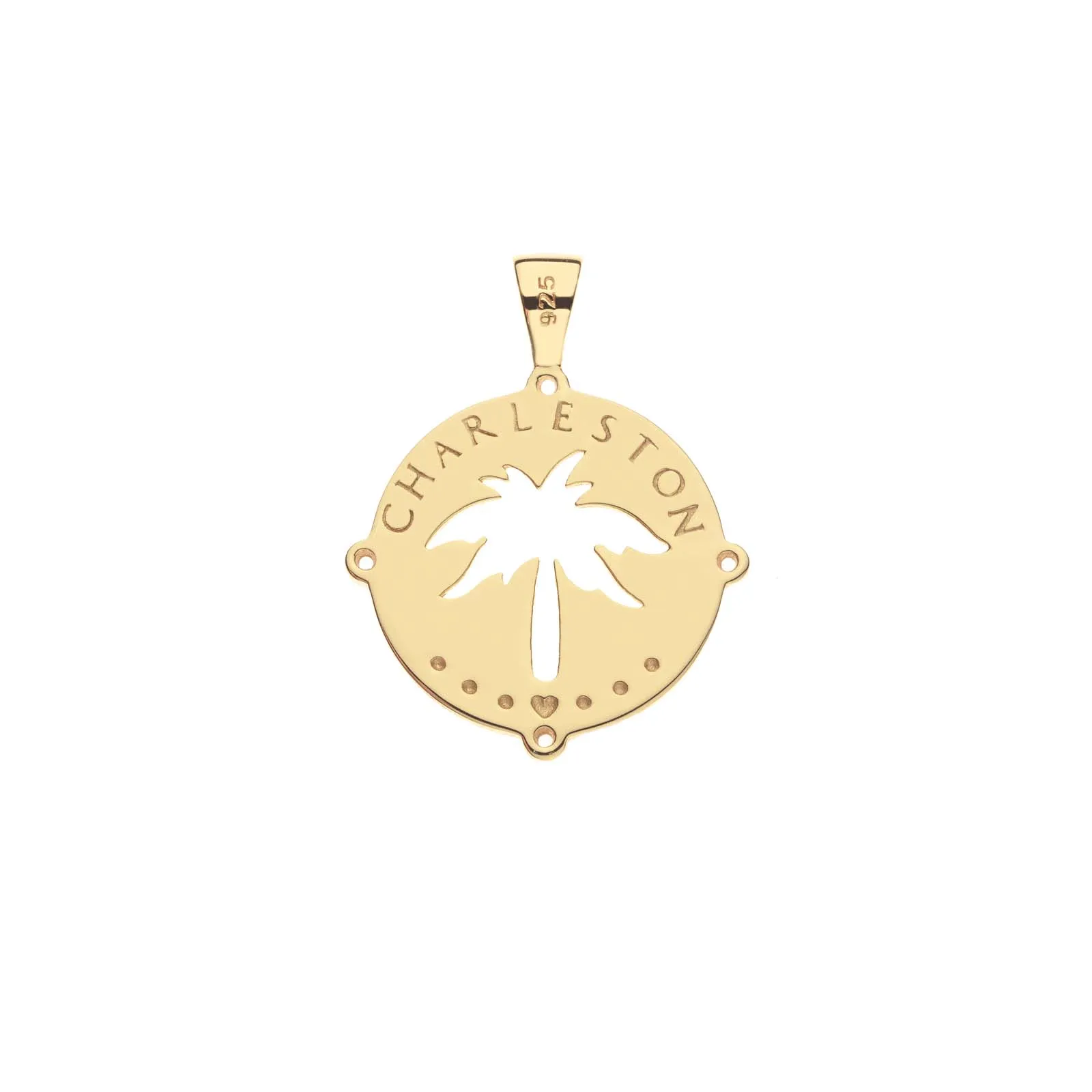 CHARLESTON JW Palmetto Cutout Pendant Coin sold by Jane Win product image thumbnail 2