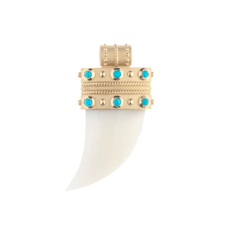 PROTECT 14k Mother of Pearl Tusk Pendant sold by Jane Win