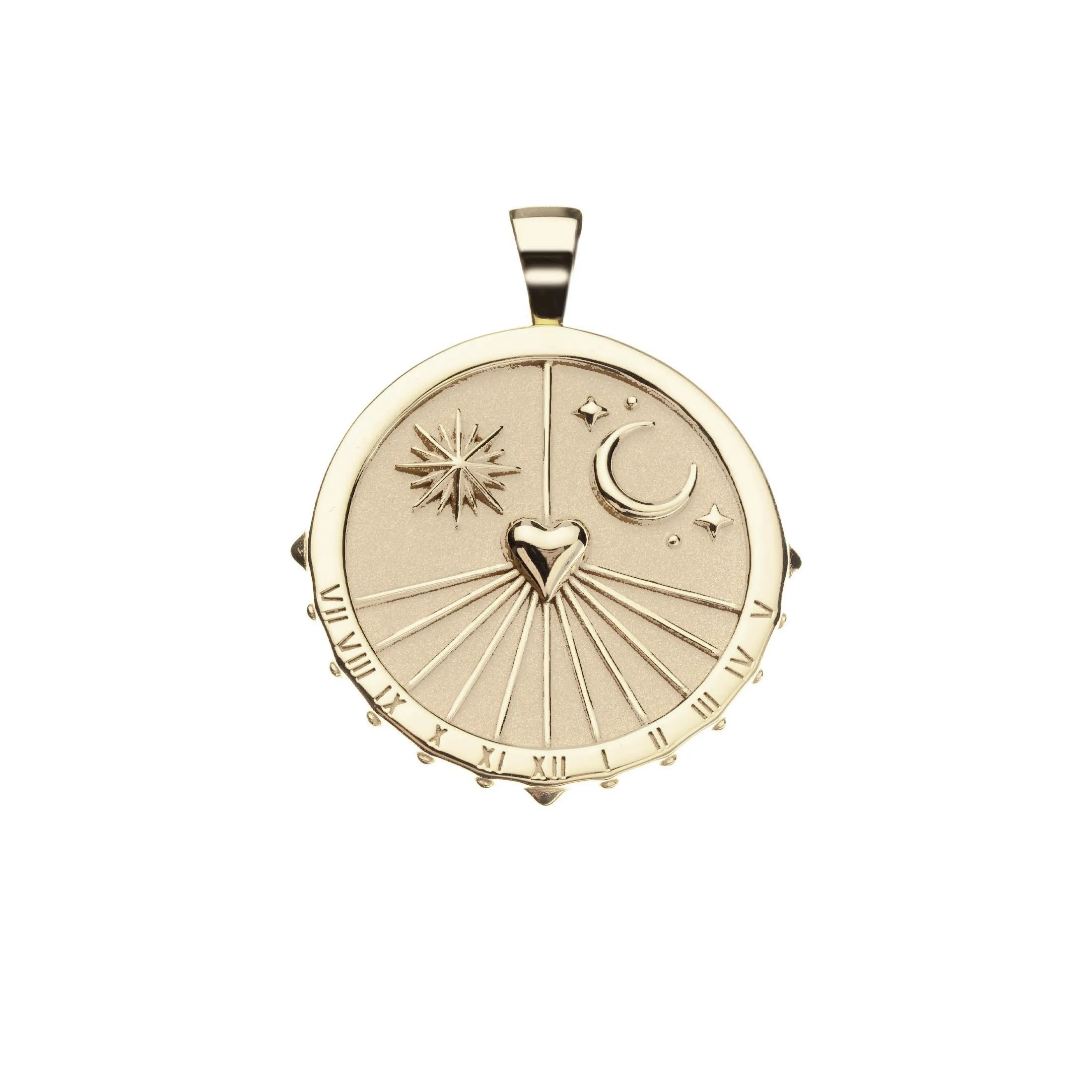 FOREVER Sundial Pendant Coin in Solid Gold sold by Jane Win