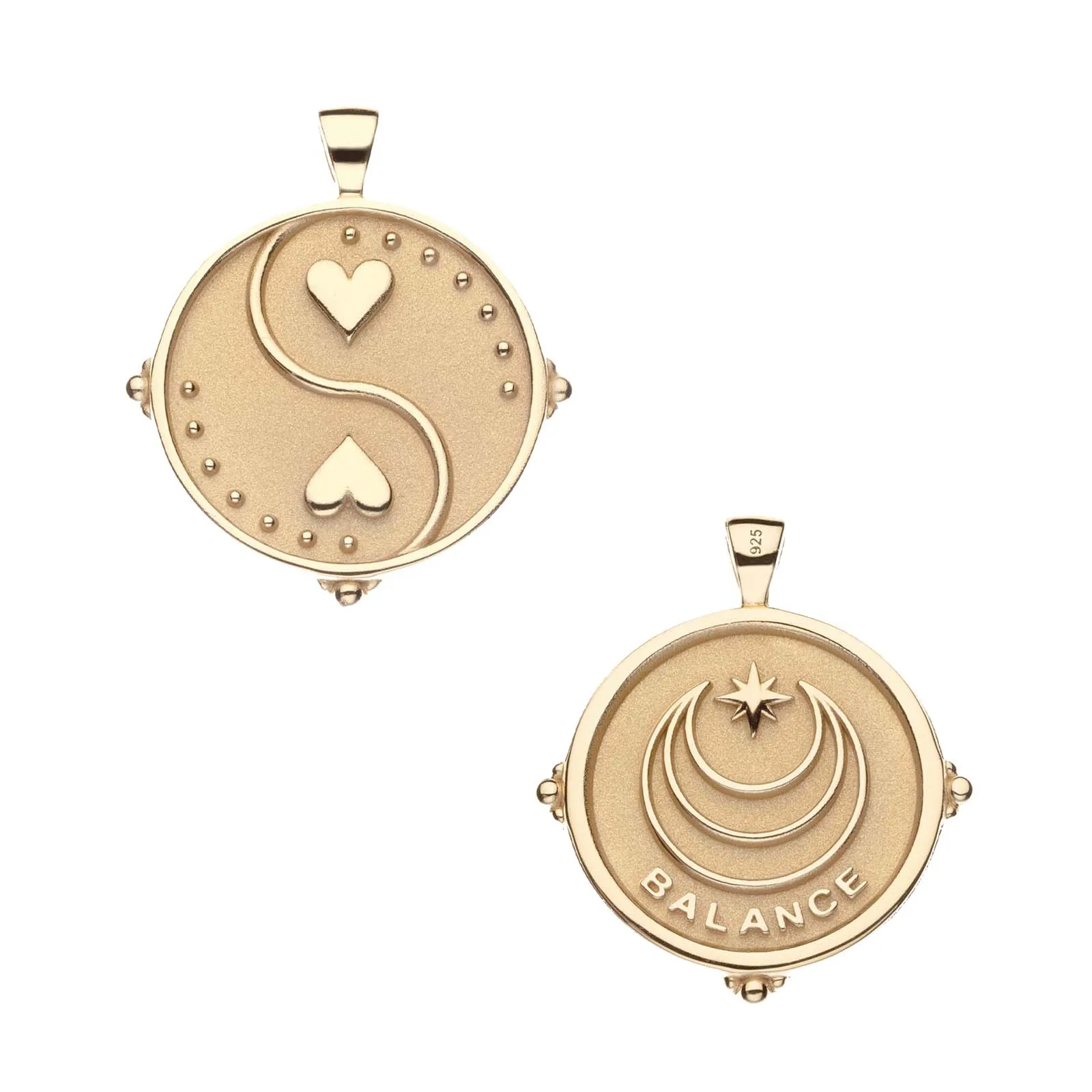 BALANCE JW Small Pendant Coin in Solid Gold sold by Jane Win product image thumbnail 2