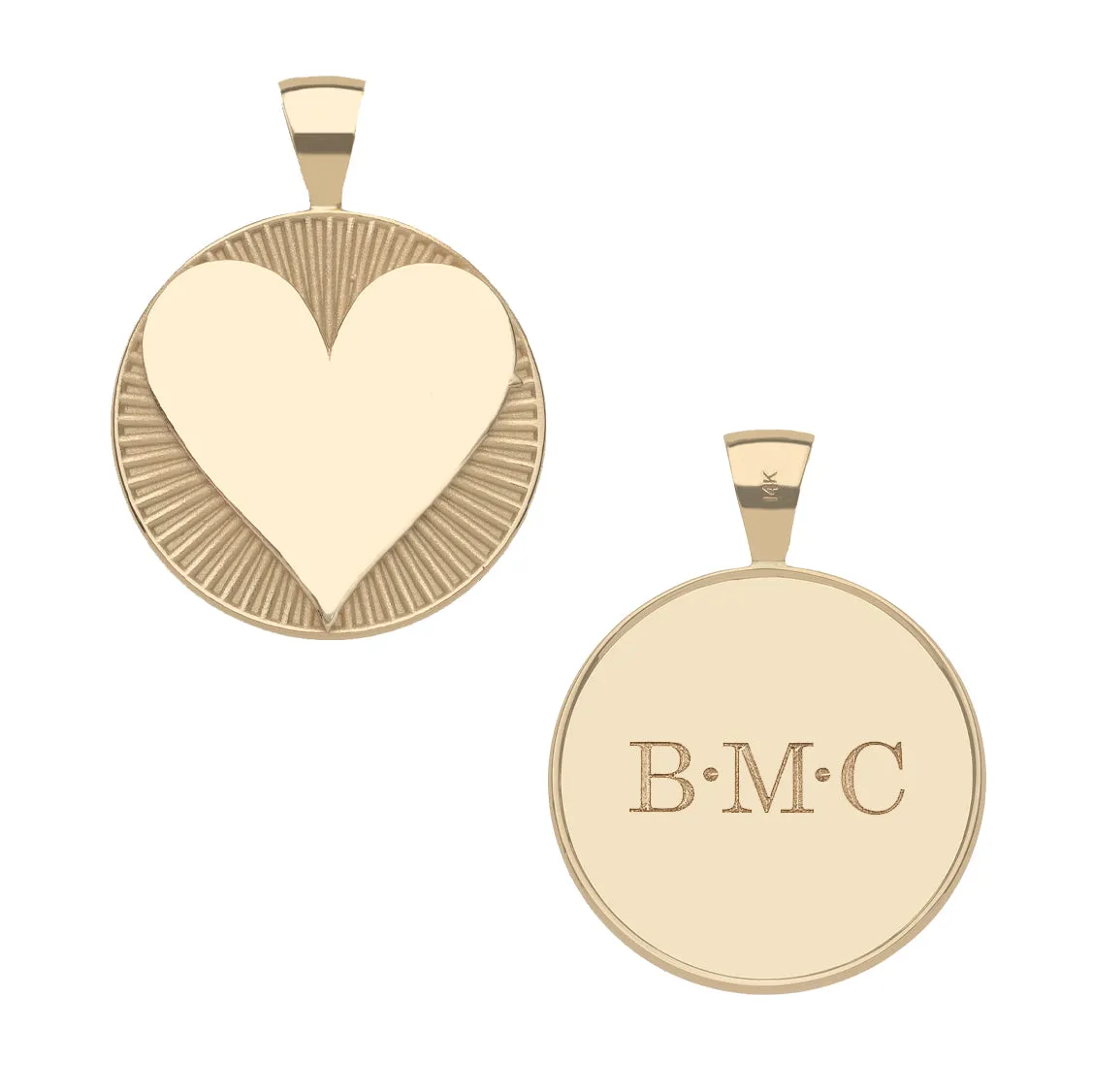 LOVE Hearts Find Me Love Pendant 14k Gold PERSONALIZED sold by Jane Win product image thumbnail 2