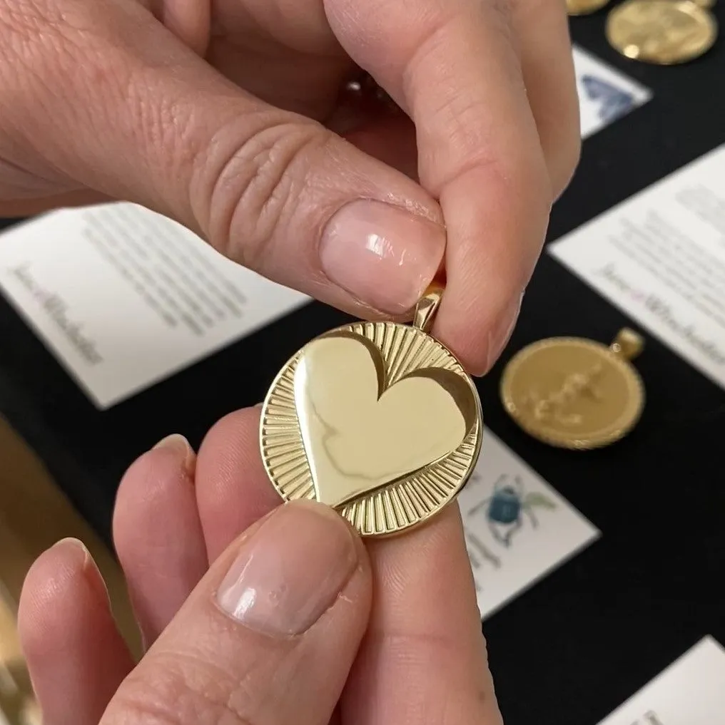 LOVE Hearts Find Me Love Pendant 14k Gold PERSONALIZED sold by Jane Win product image thumbnail 4