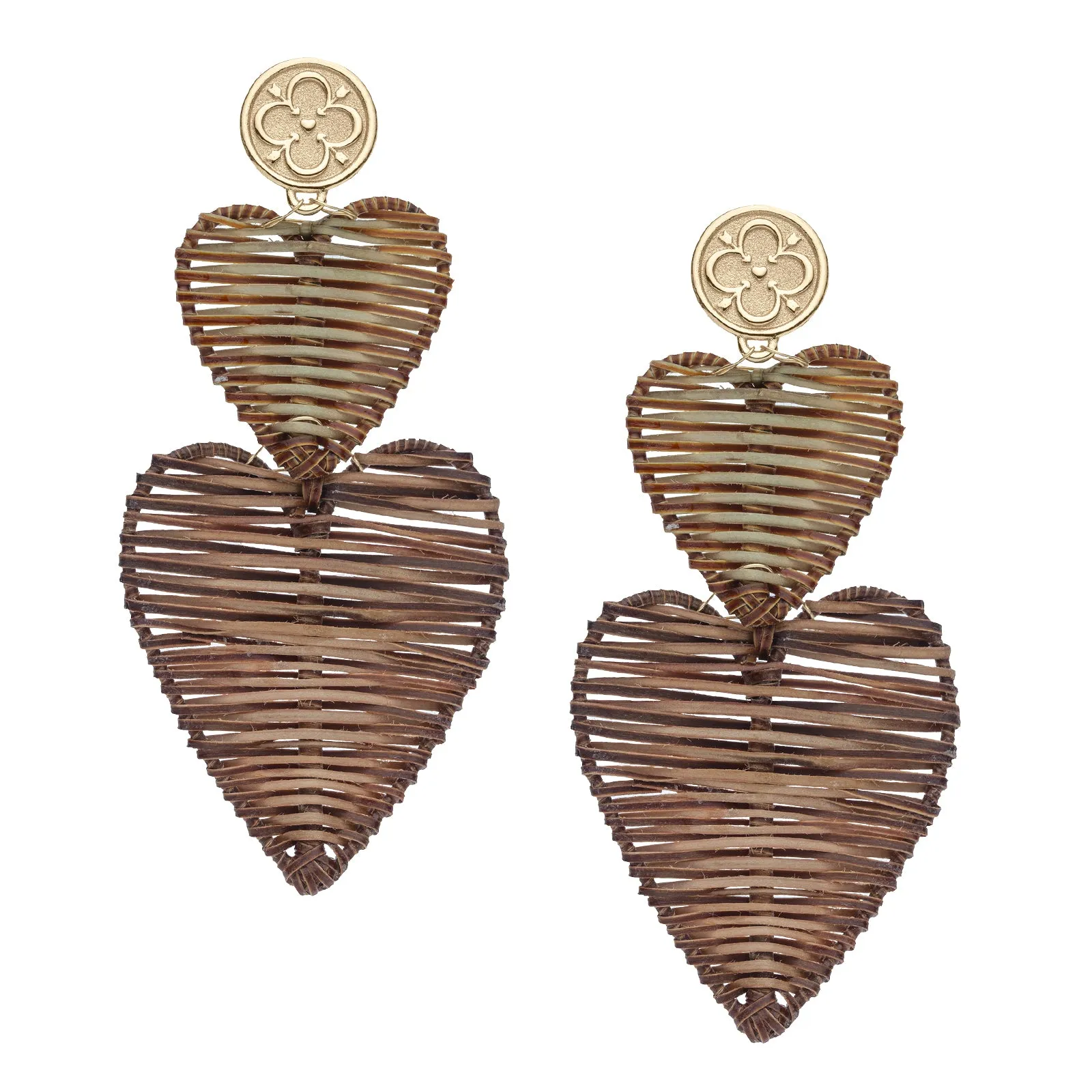 Woven with LOVE Heart Earrings SALE sold by Jane Win