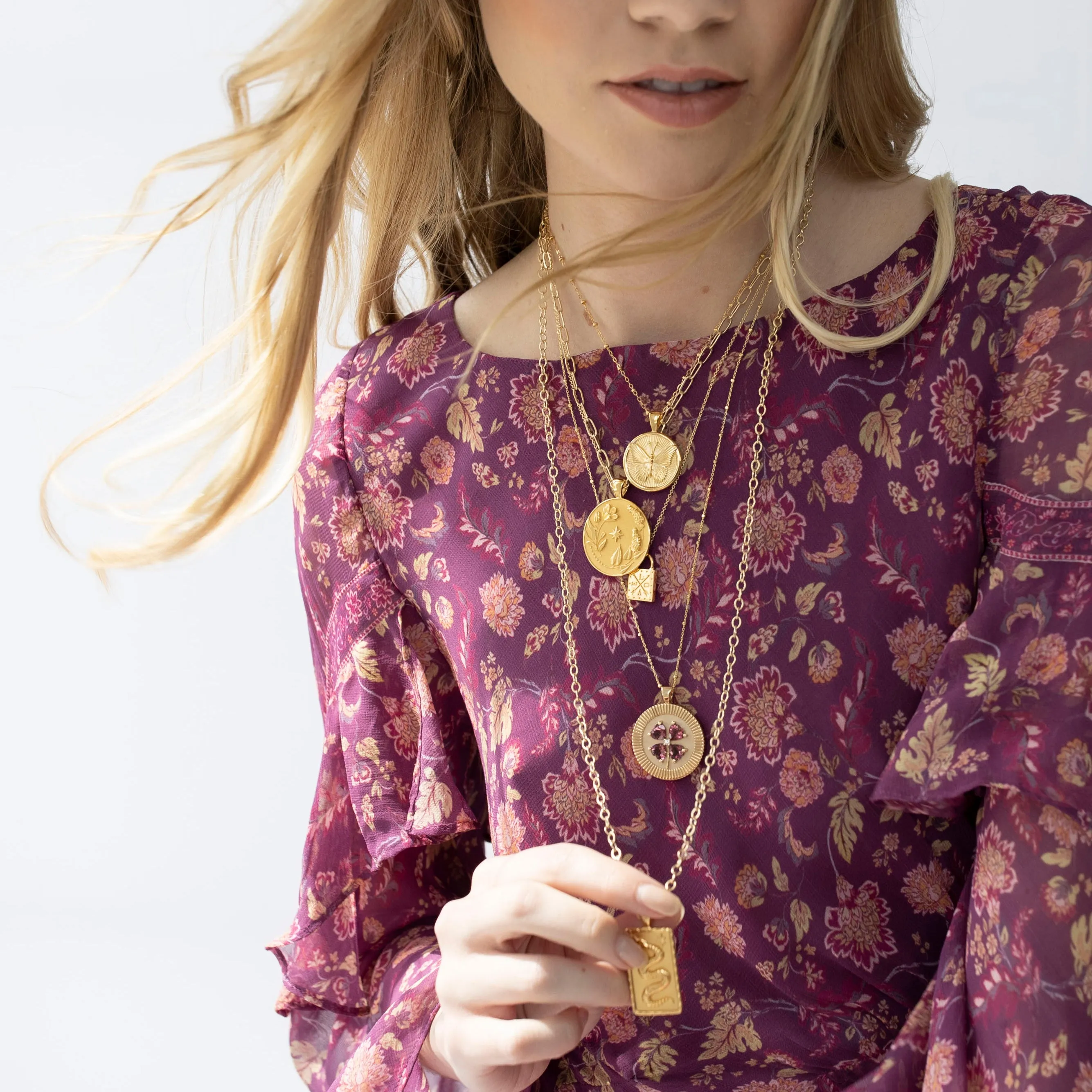 Mini Twist 32 inch Link Gold Plated Chain sold by Jane Win product image thumbnail 2