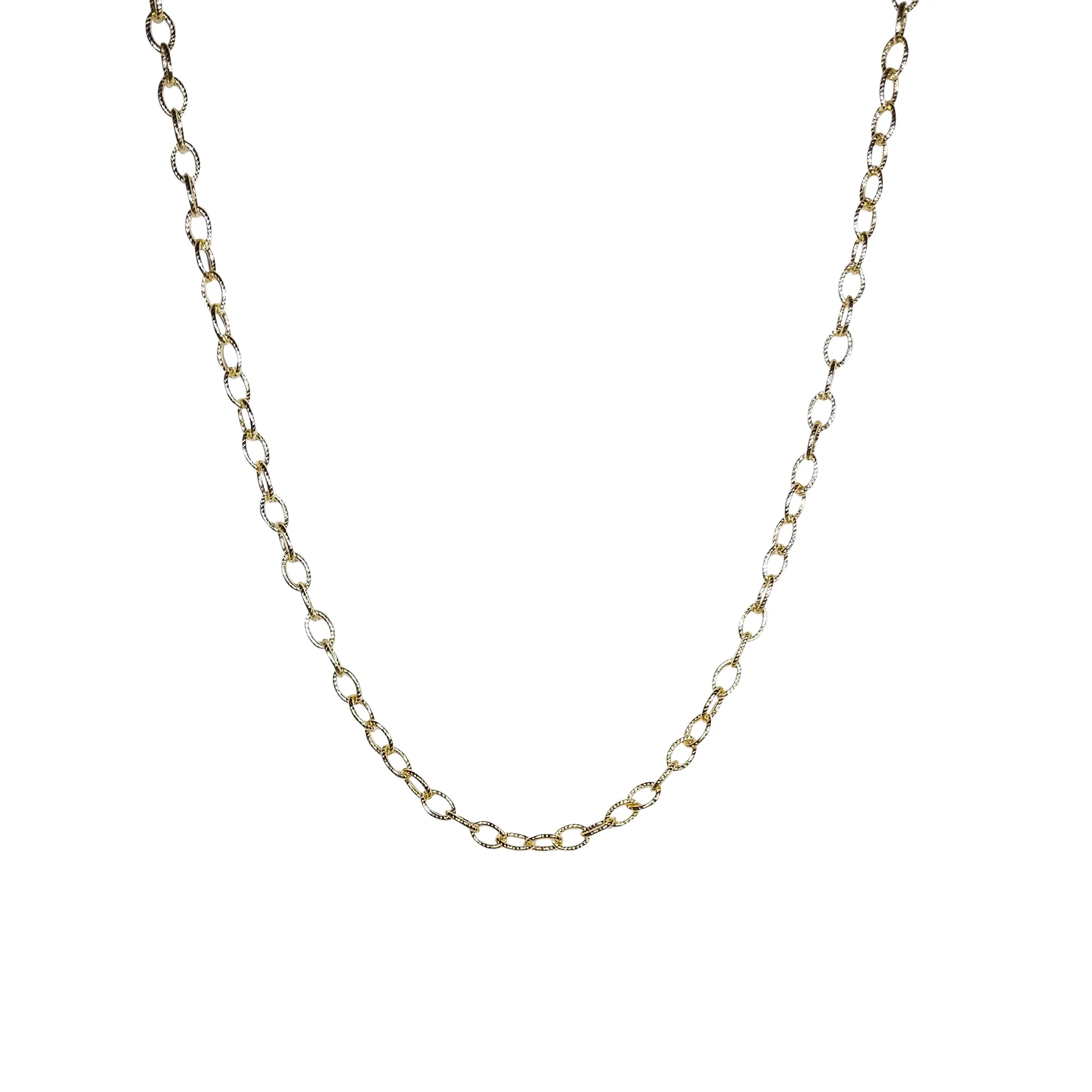 Mini Twist 32 inch Link Gold Plated Chain sold by Jane Win product image thumbnail 3