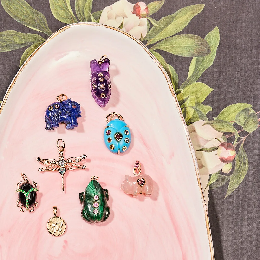 PEACE Dragonfly Pendant in Solid Gold SALE sold by Jane Win product image thumbnail 3