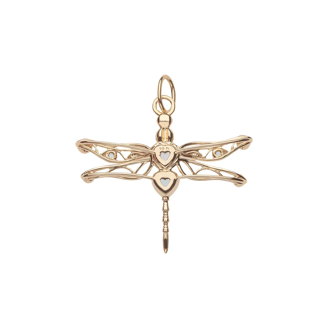PEACE Dragonfly Pendant in Solid Gold SALE sold by Jane Win product image thumbnail 5