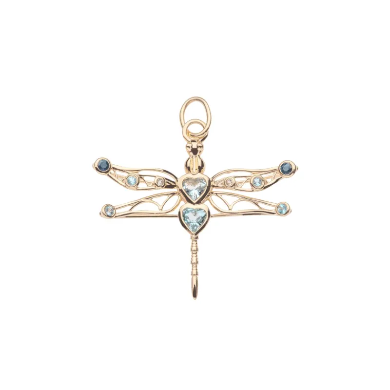 PEACE Dragonfly Pendant in Solid Gold SALE sold by Jane Win
