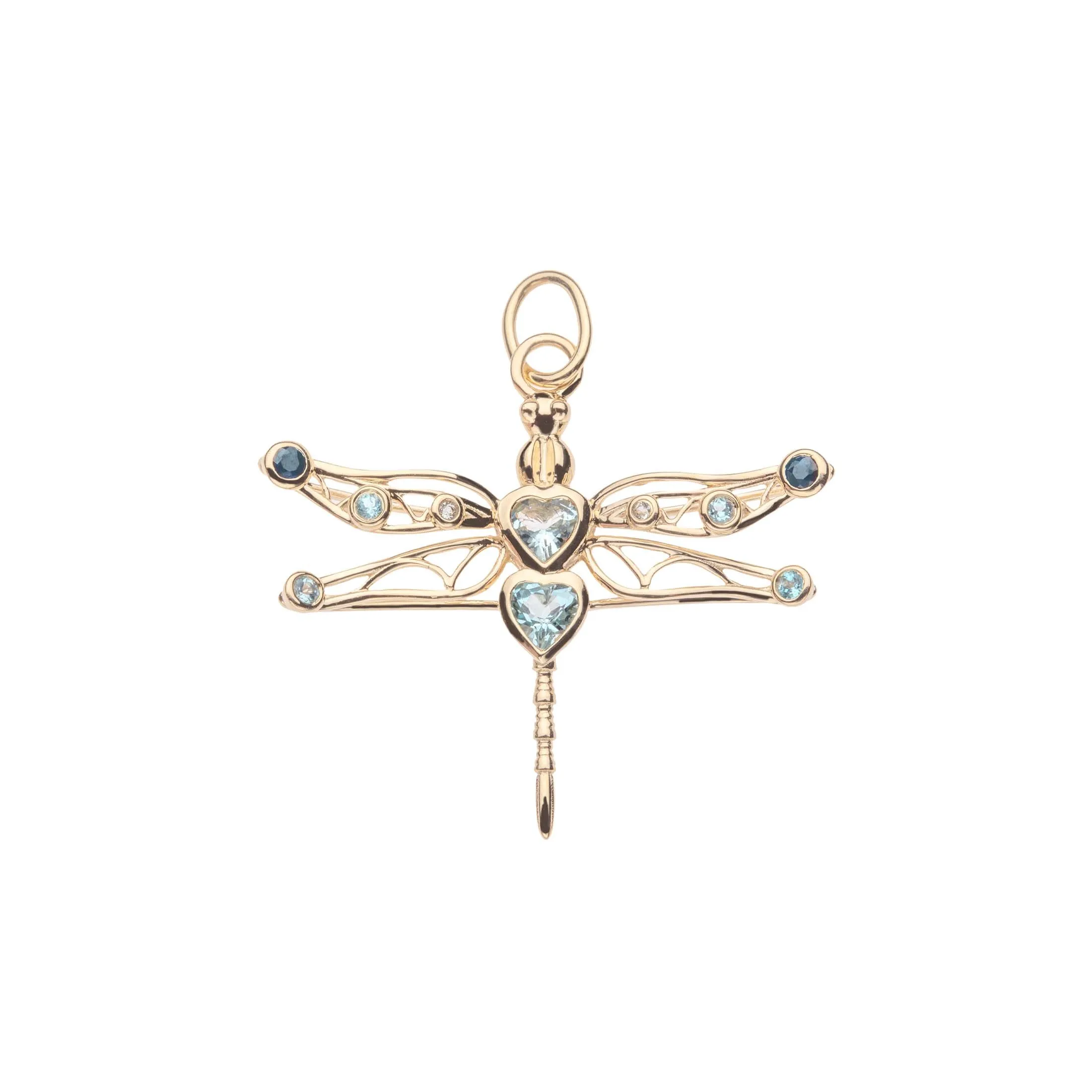 PEACE Dragonfly Pendant in Solid Gold SALE sold by Jane Win