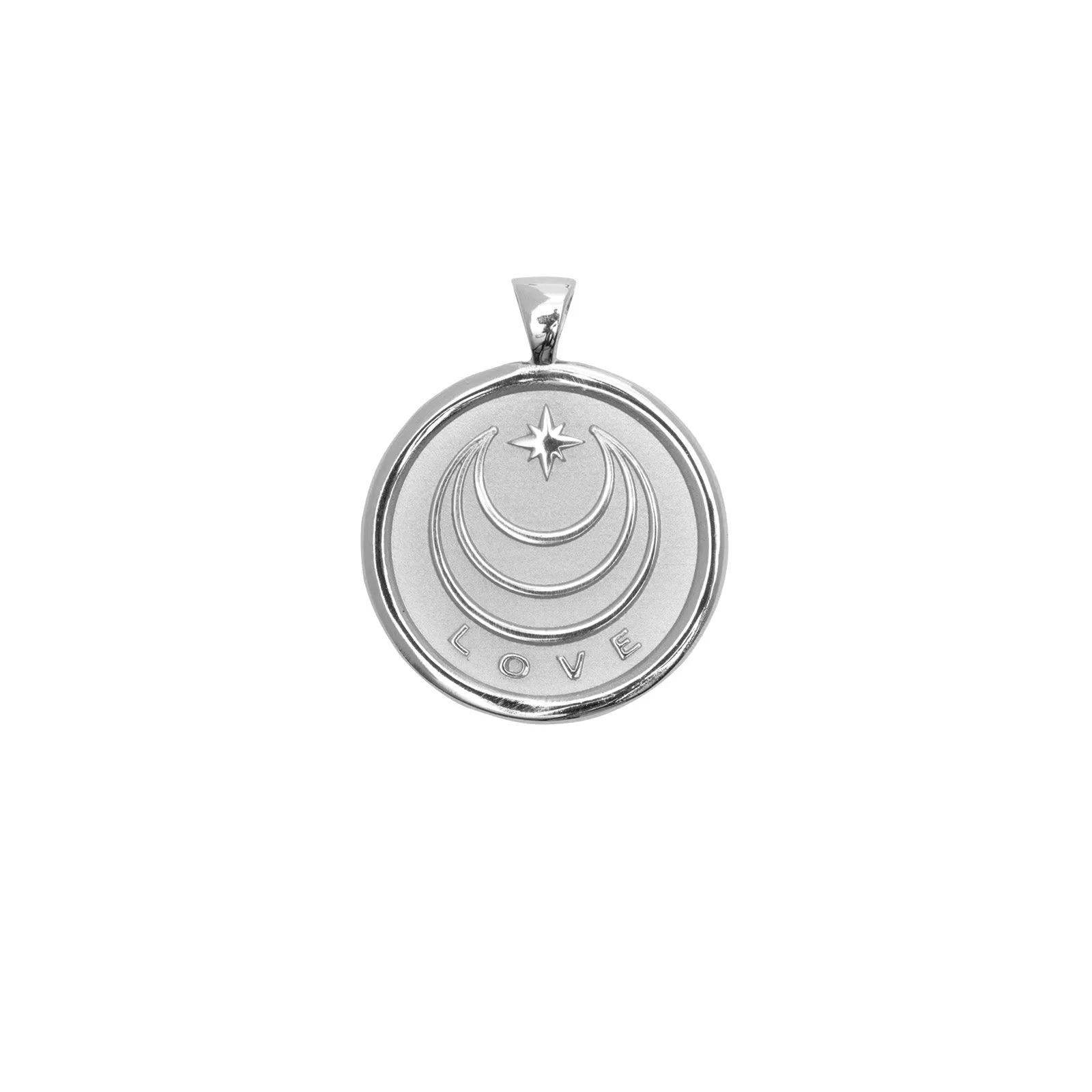 LOVE JW Small Pendant Coin in Silver SALE sold by Jane Win product image thumbnail 2