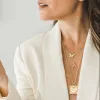 LUCKY Gold Mini Wishbone Pendant in 10k sold by Jane Win