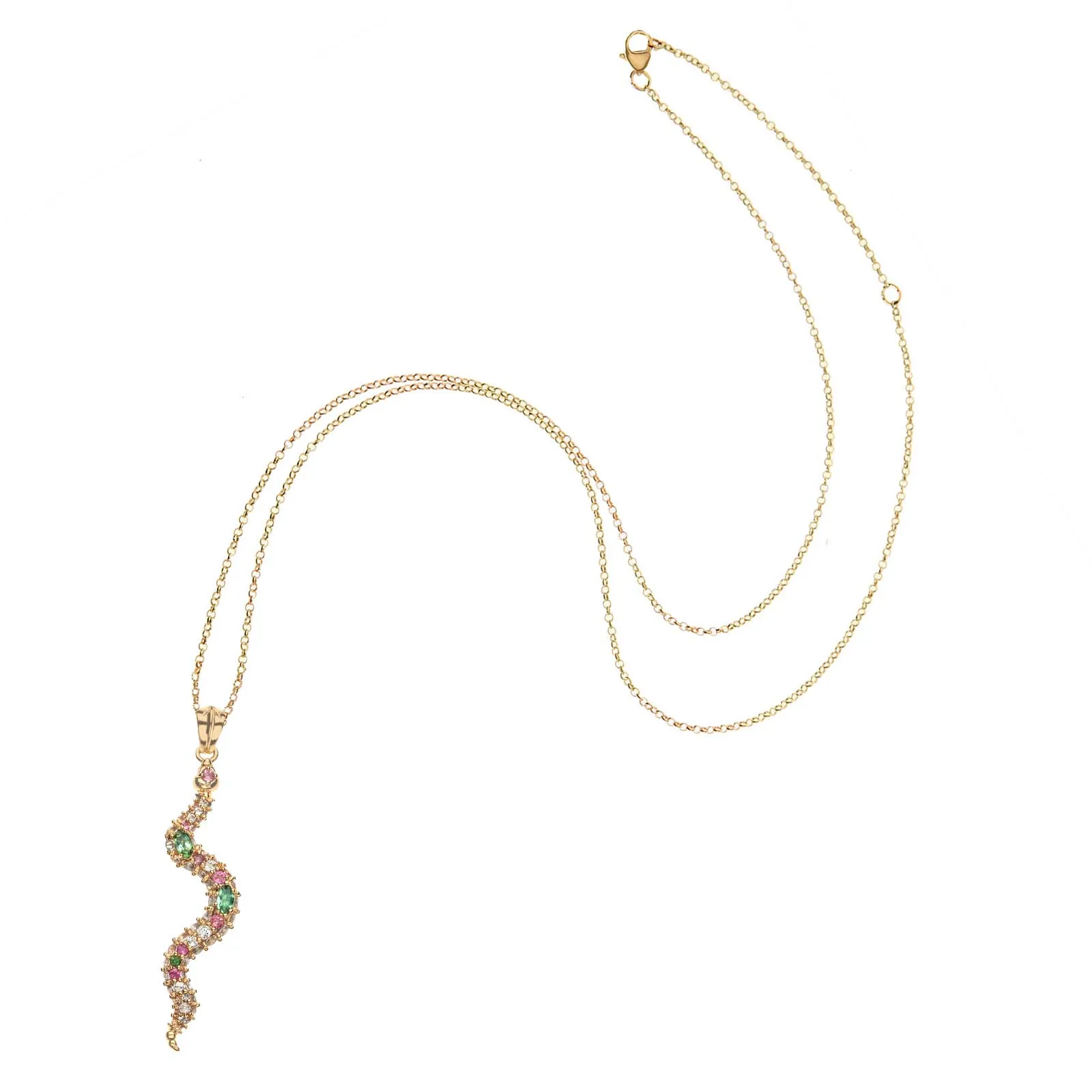 PROTECT Embellished Snake Pendant in Pink SALE sold by Jane Win product image thumbnail 5