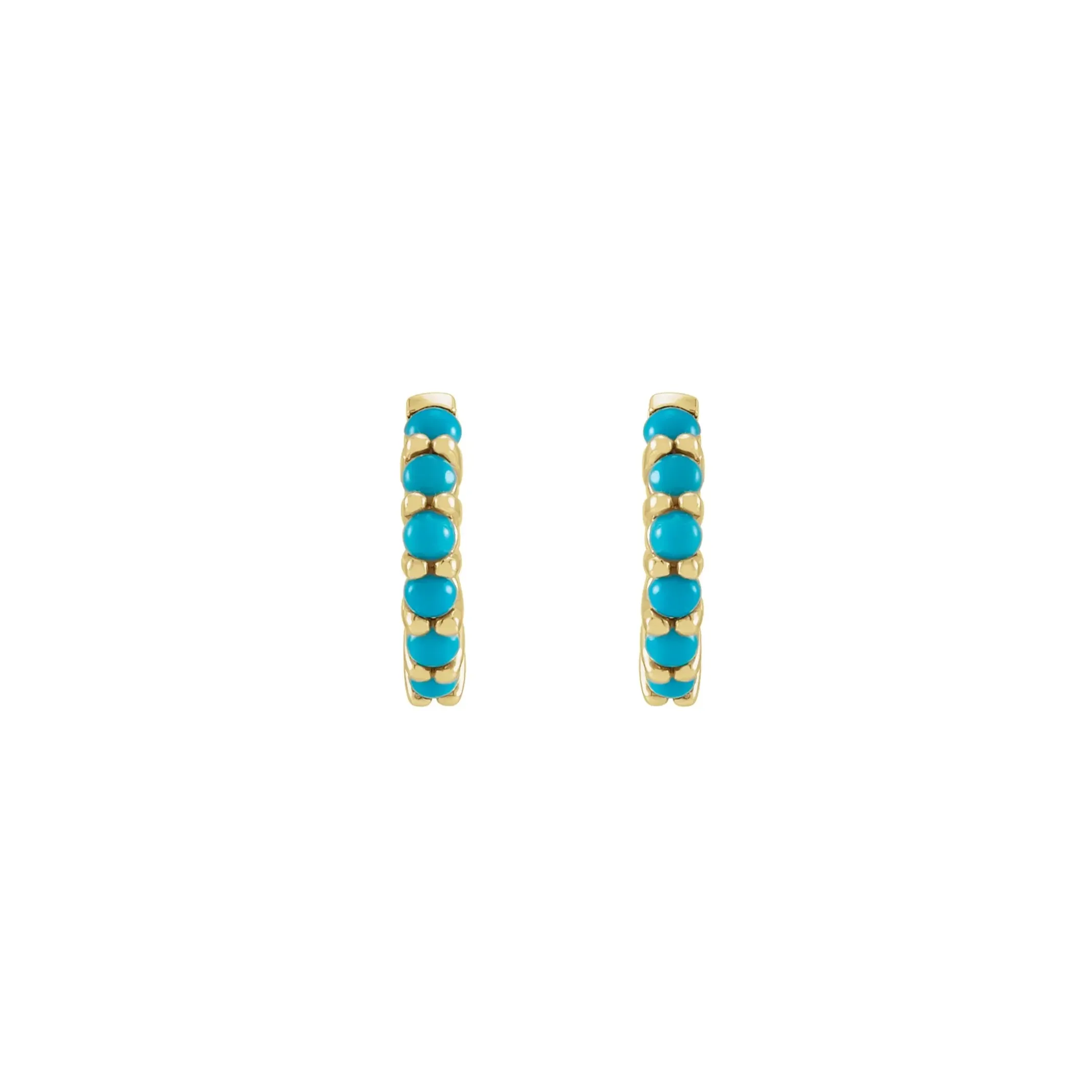 JOY Turquoise Huggie Hoop Earrings sold by Jane Win