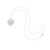 LOVE Carved Mother of Pearl Full Heart Pendant in Solid Gold sold by Jane Win
