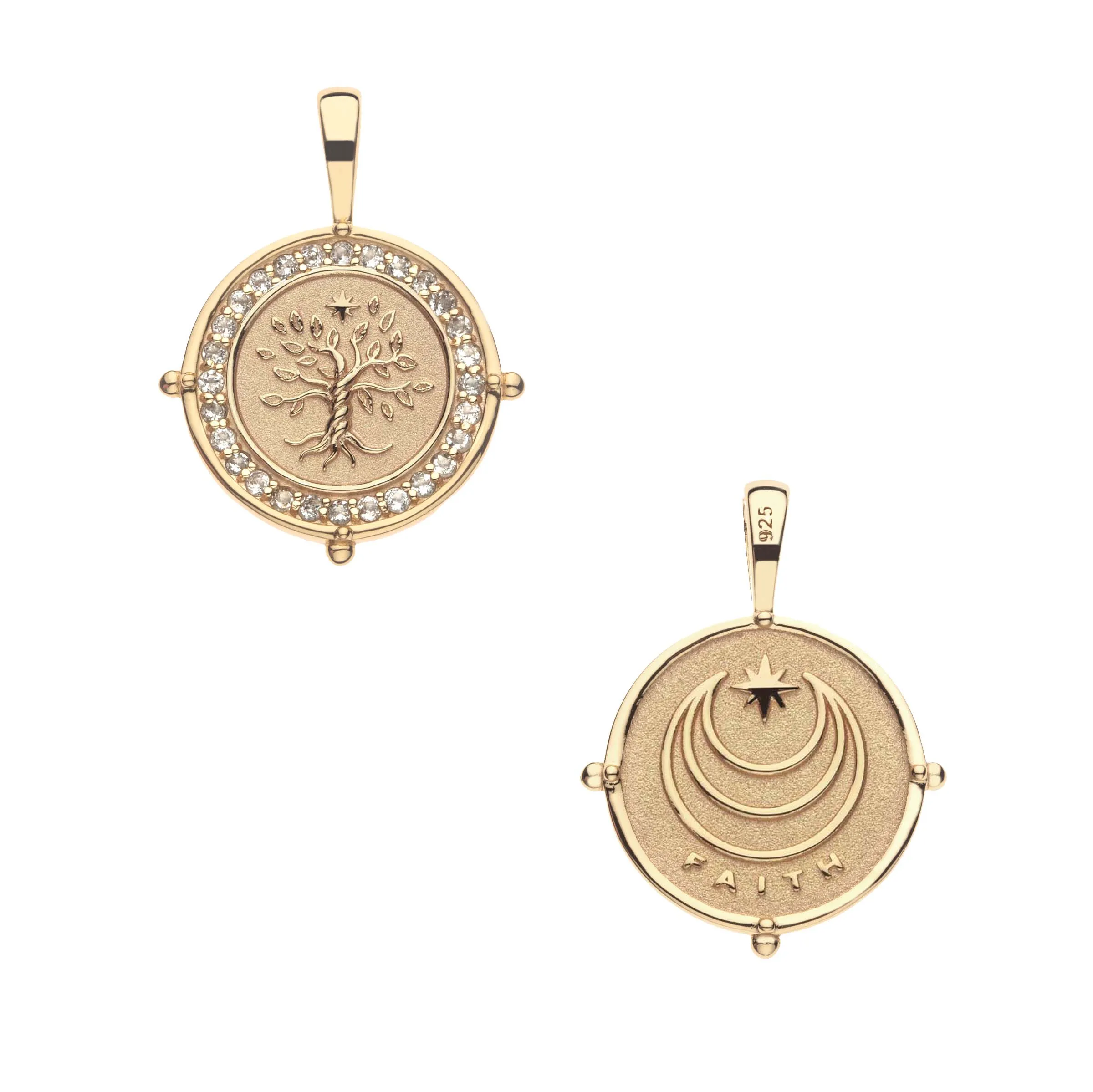 FAITH Petite Embellished Coin sold by Jane Win product image thumbnail 2