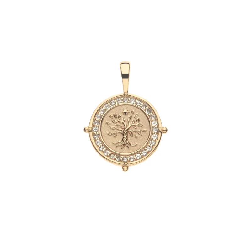 FAITH Petite Embellished Coin sold by Jane Win